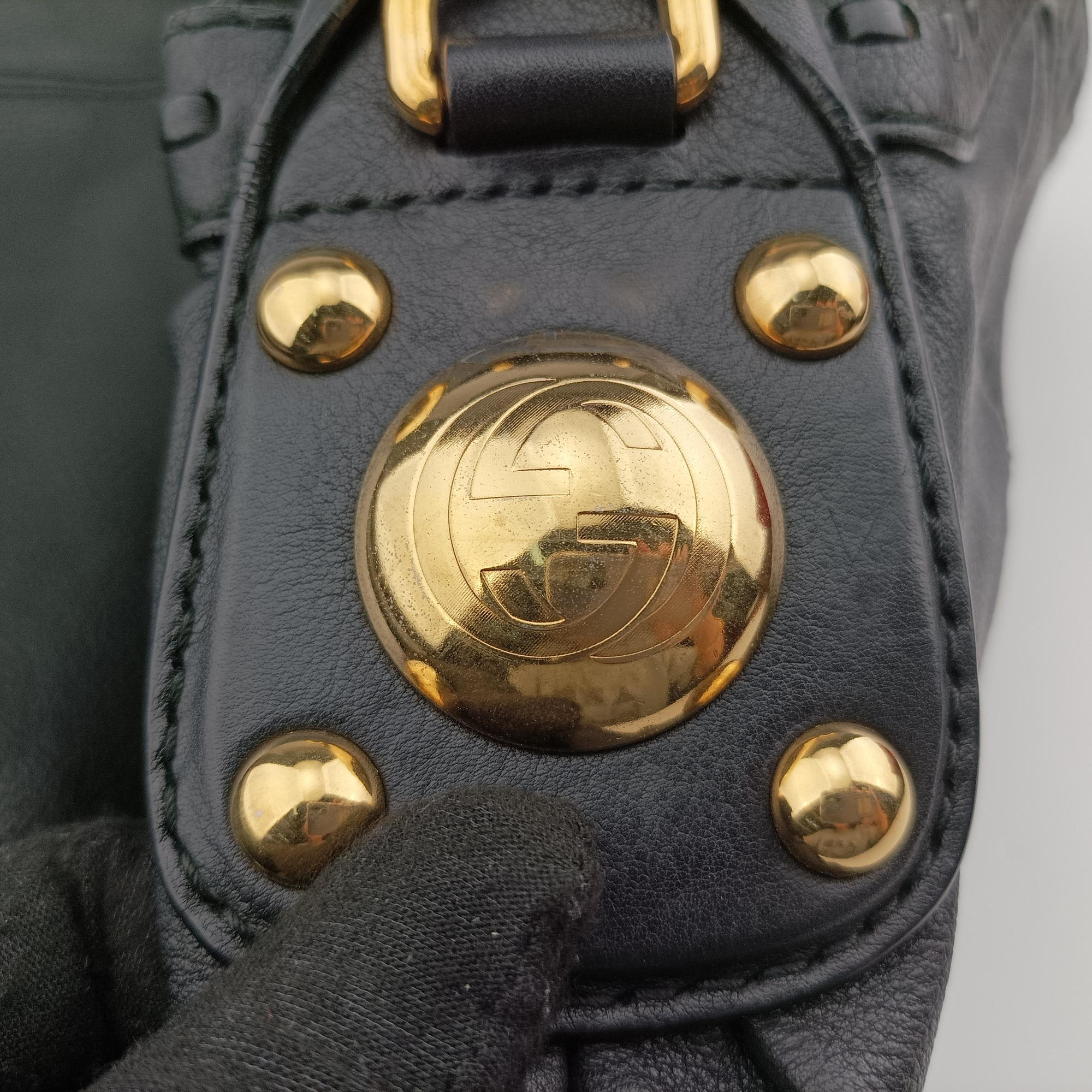 Pre-owned Gucci Sunset hobo Black Leather 269933 shoulderbag | stylenewstar