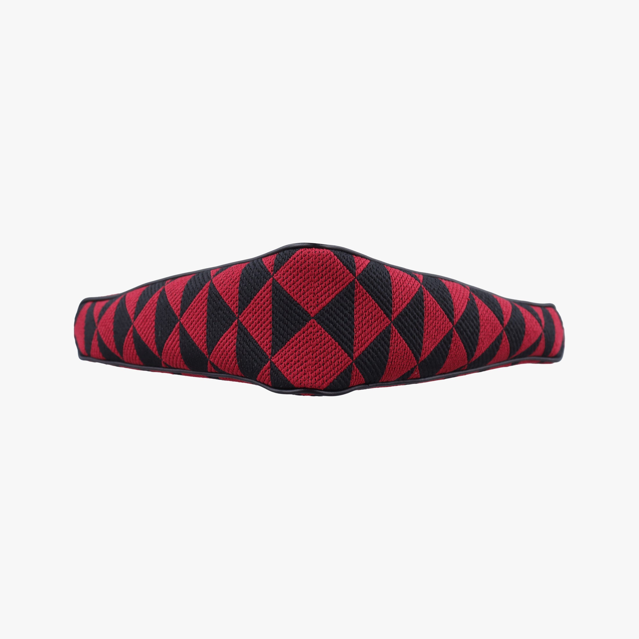 Vintage Prada Triangolo Triangle Black×Red Jacquard × leather 1BC176 shoulderbag | stylenewstar
