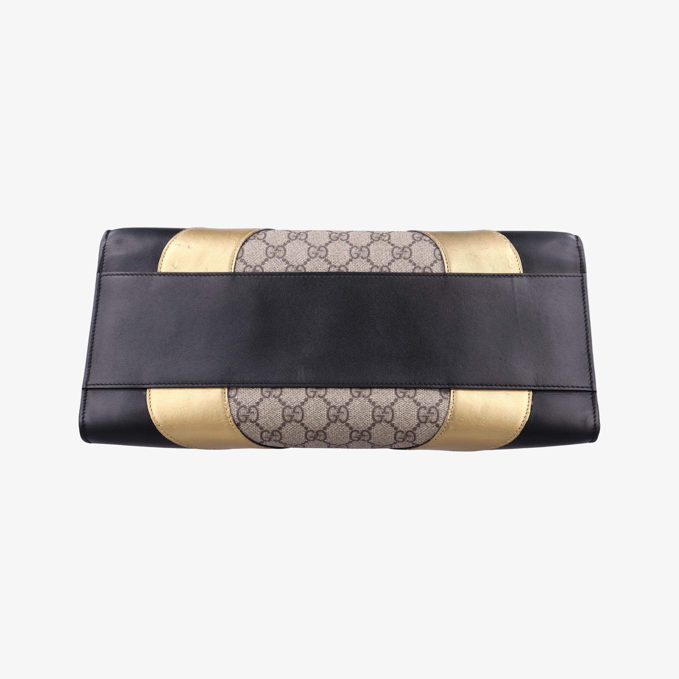 Pre-owned Gucci Osiride beige×black×Multicolour PVC coated canvas×Leather 476435 shoulderbag | stylenewstar