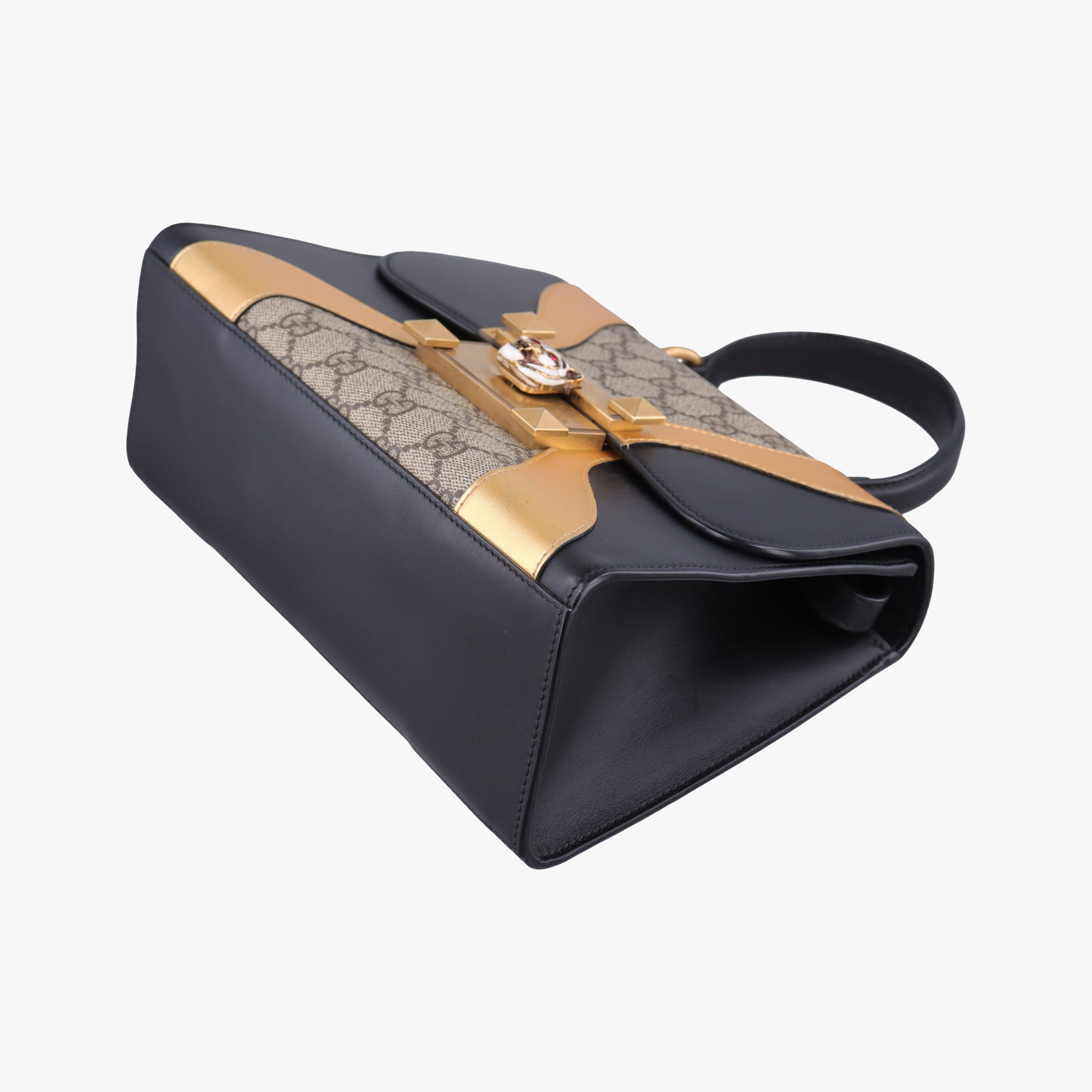 Pre-owned Gucci Osiride GG Supreme beige×black×Multicolour PVC coated canvas×Leather 497996 shoulderbag | stylenewstar