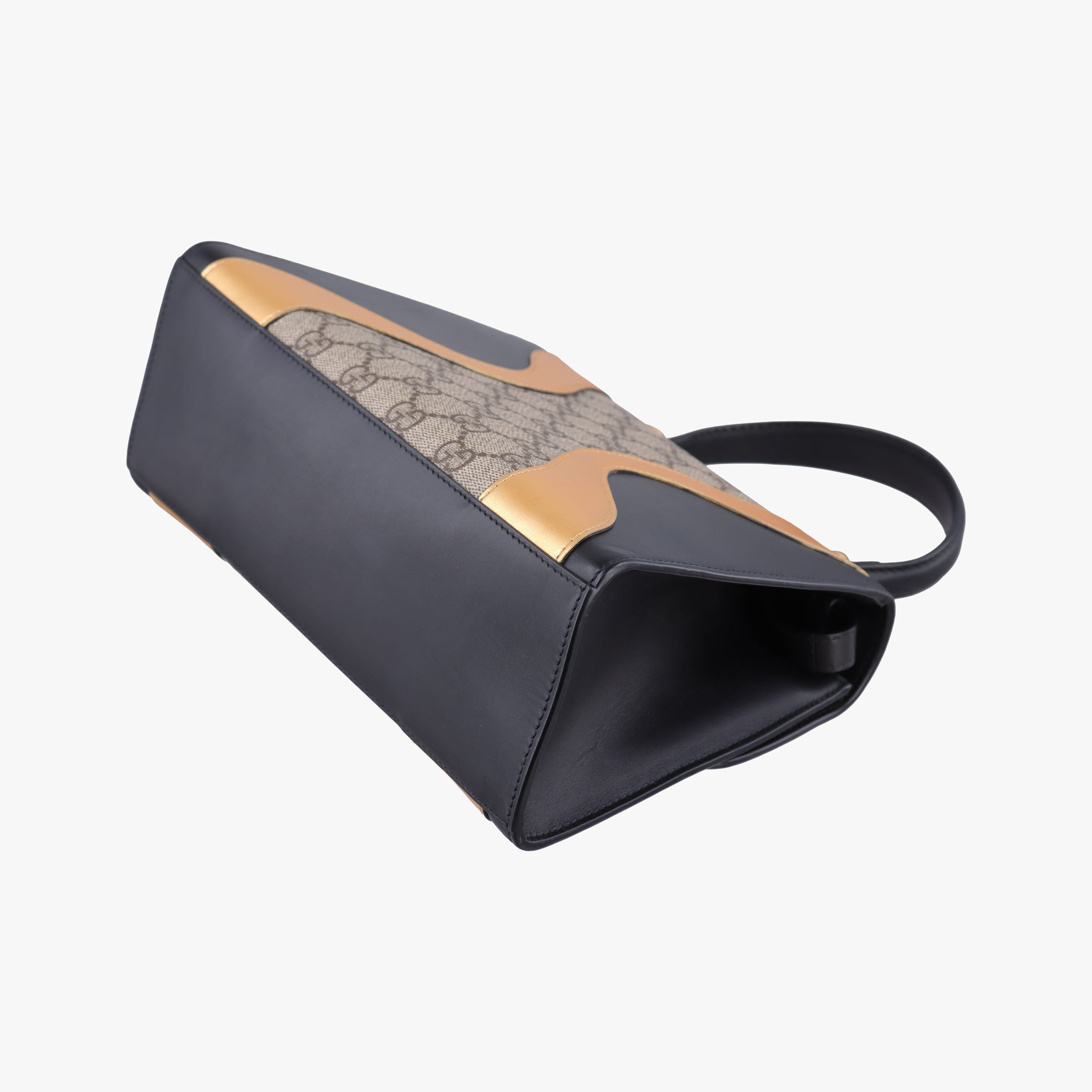 Pre-owned Gucci Osiride GG Supreme beige×black×Multicolour PVC coated canvas×Leather 497996 shoulderbag | stylenewstar