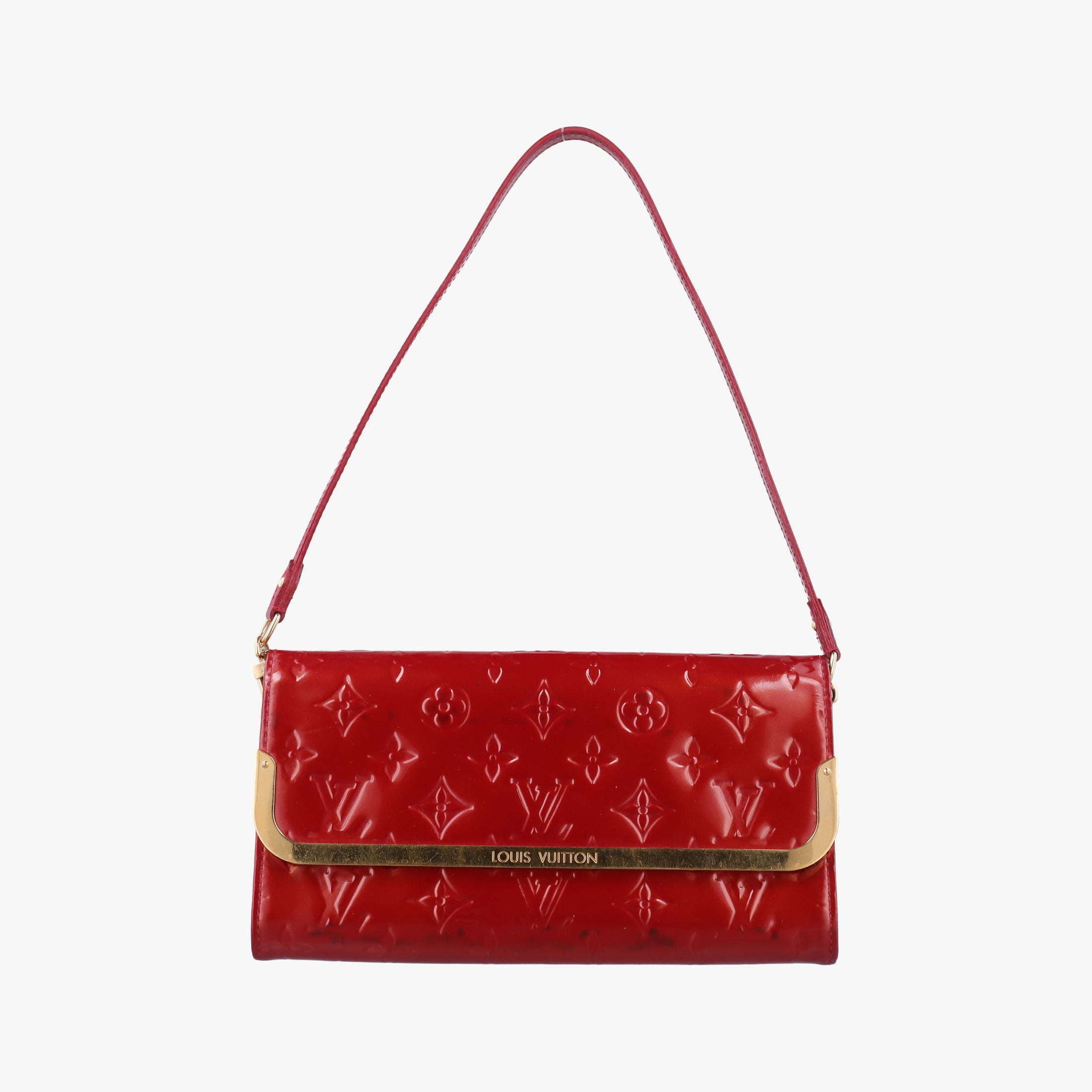 Secondhand Louis Vuitton Rossmore MM Red Vernis M91550 shoulderbag | stylenewstar