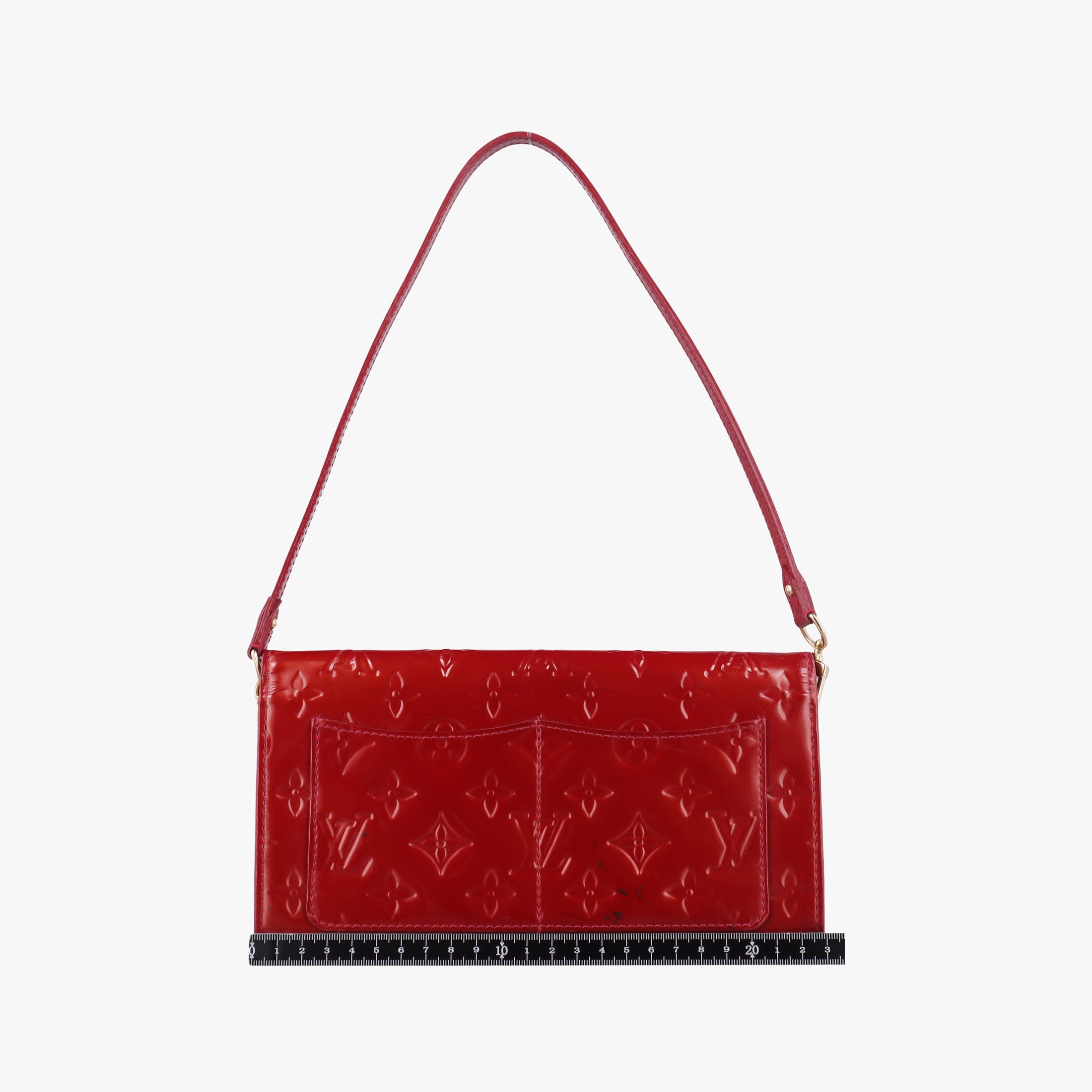 Secondhand Louis Vuitton Rossmore MM Red Vernis M91550 shoulderbag | stylenewstar
