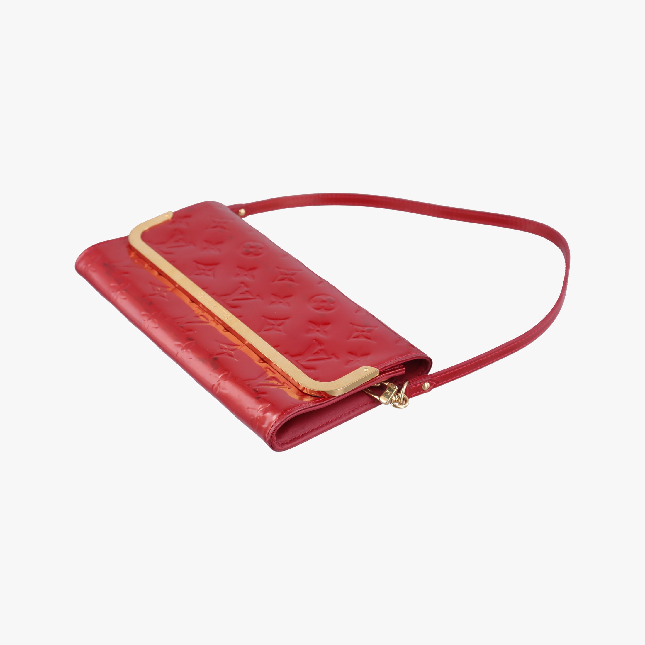 Secondhand Louis Vuitton Rossmore MM Red Vernis M91550 shoulderbag | stylenewstar