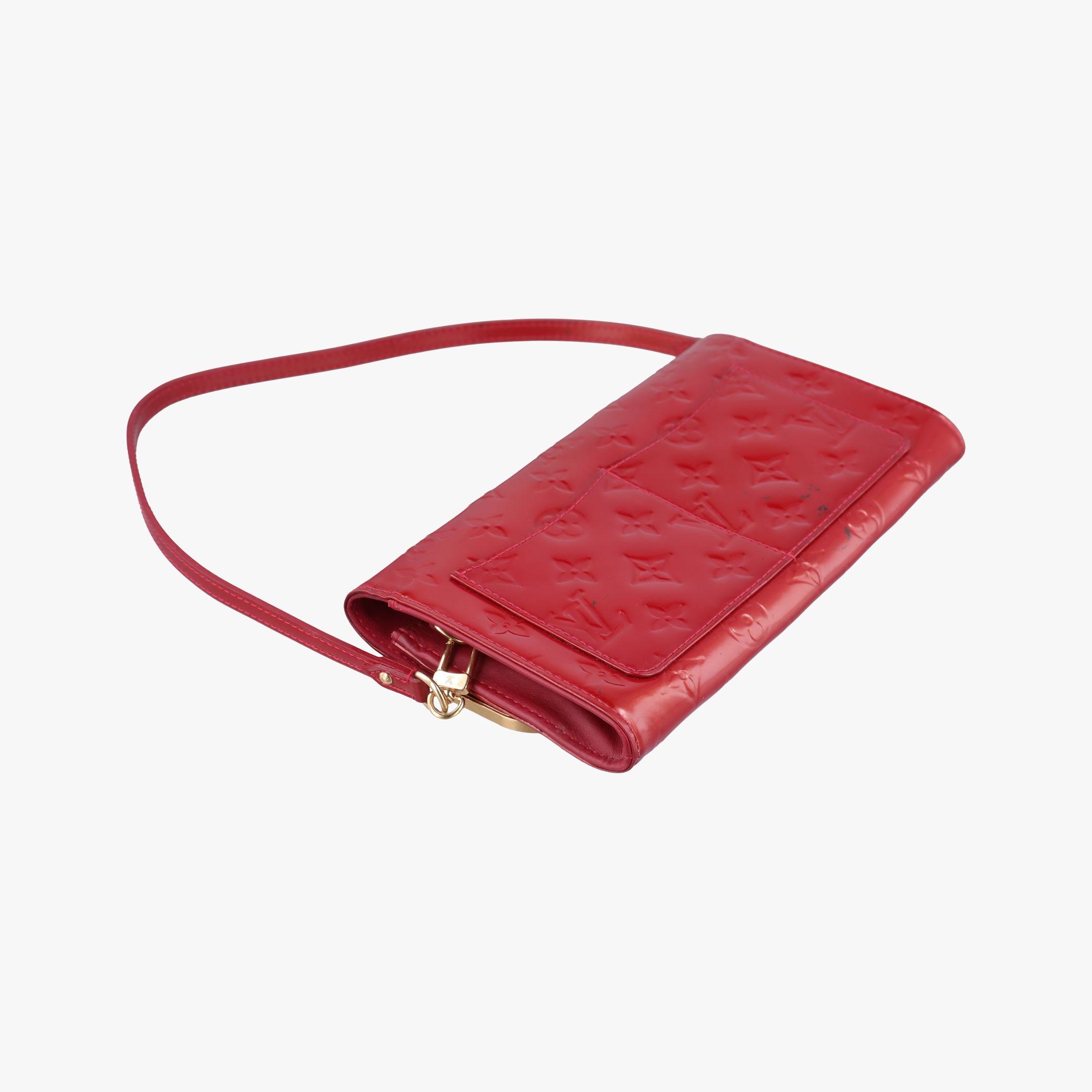 Secondhand Louis Vuitton Rossmore MM Red Vernis M91550 shoulderbag | stylenewstar