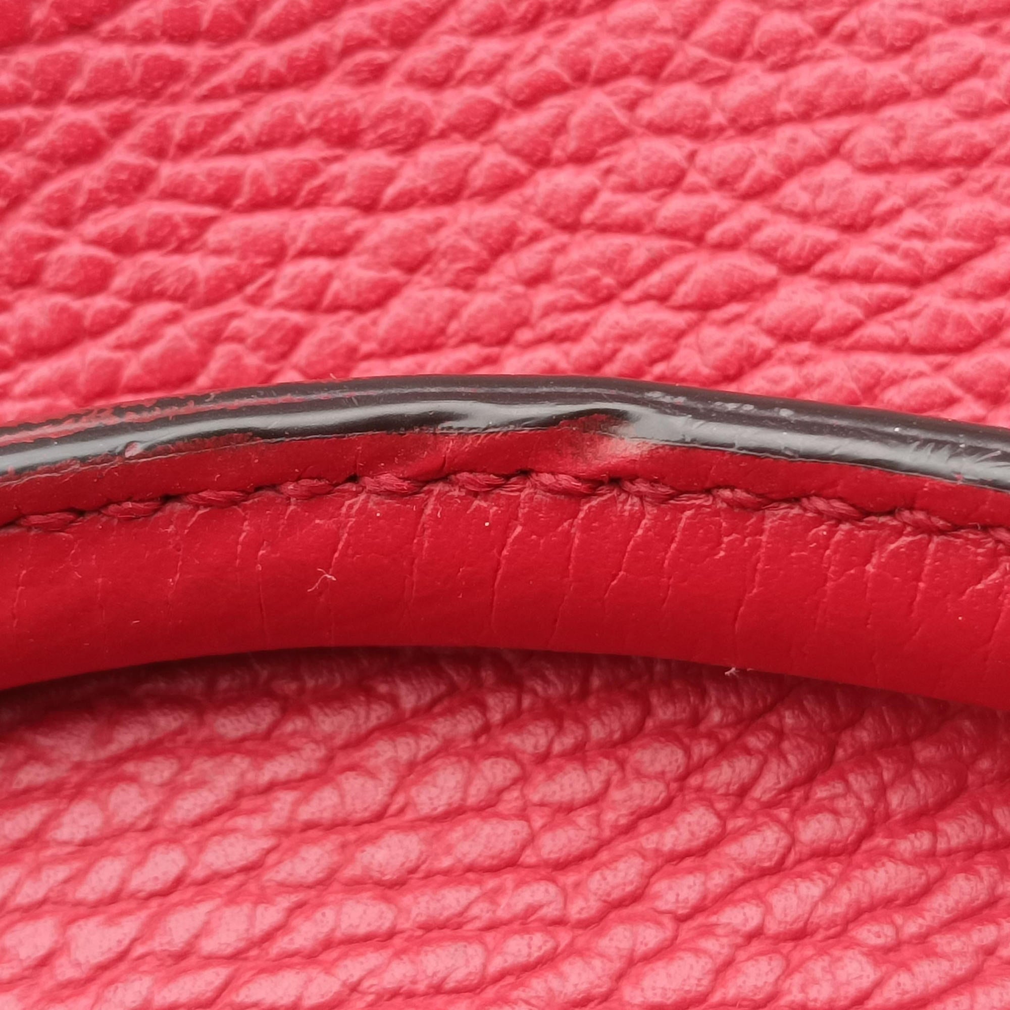 Secondhand Gucci Dome Large GG Charm Red Leather 449660 handbag | stylenewstar