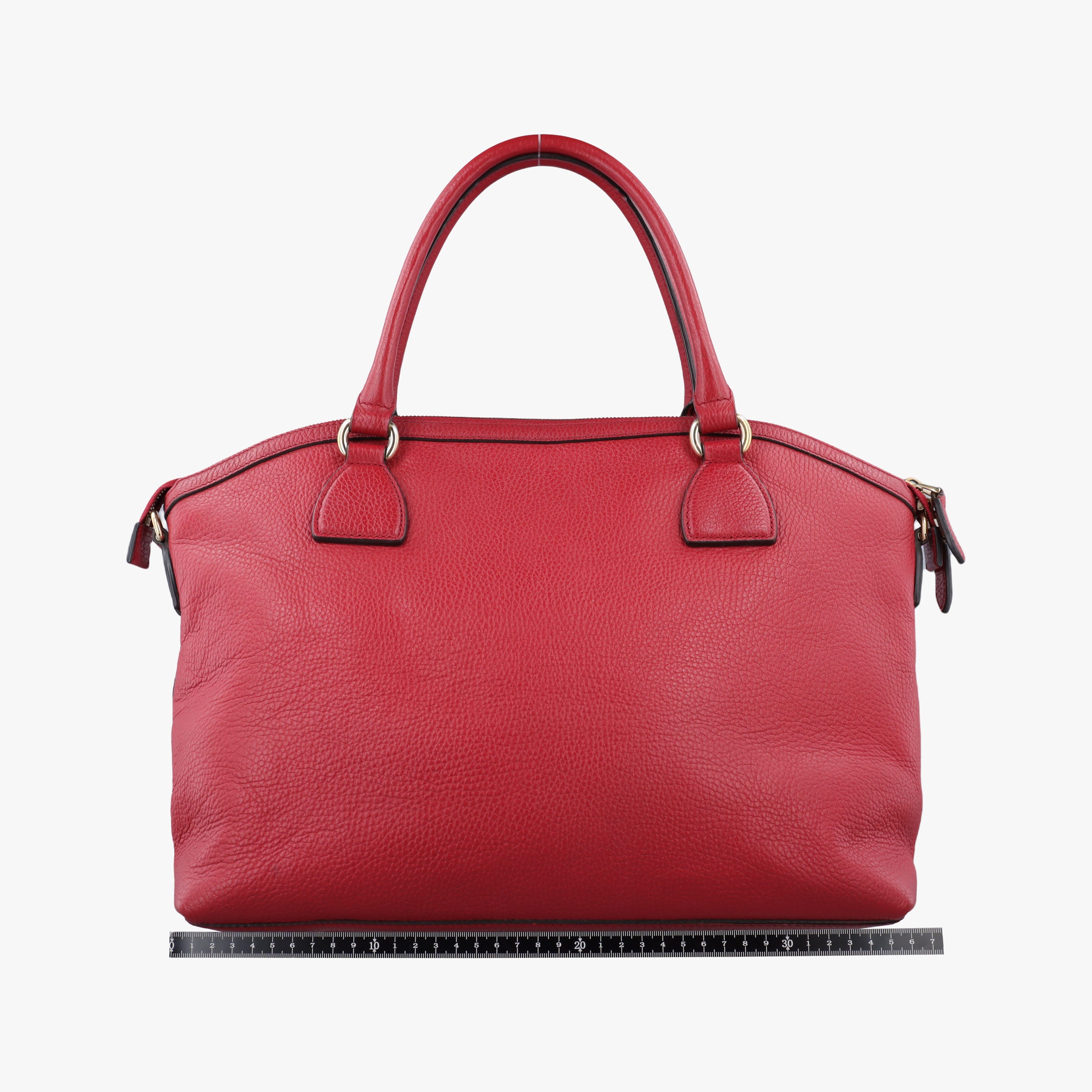 Secondhand Gucci Dome Large GG Charm Red Leather 449660 handbag | stylenewstar