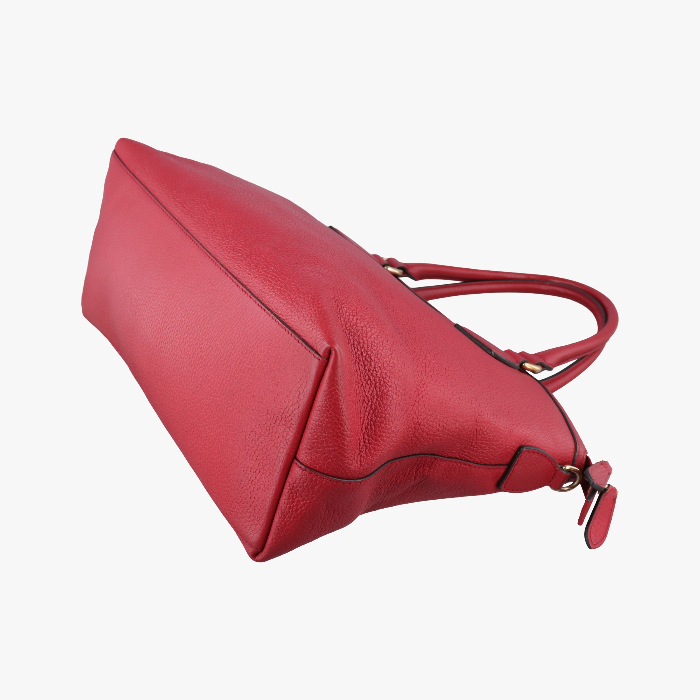 Secondhand Gucci Dome Large GG Charm Red Leather 449660 handbag | stylenewstar