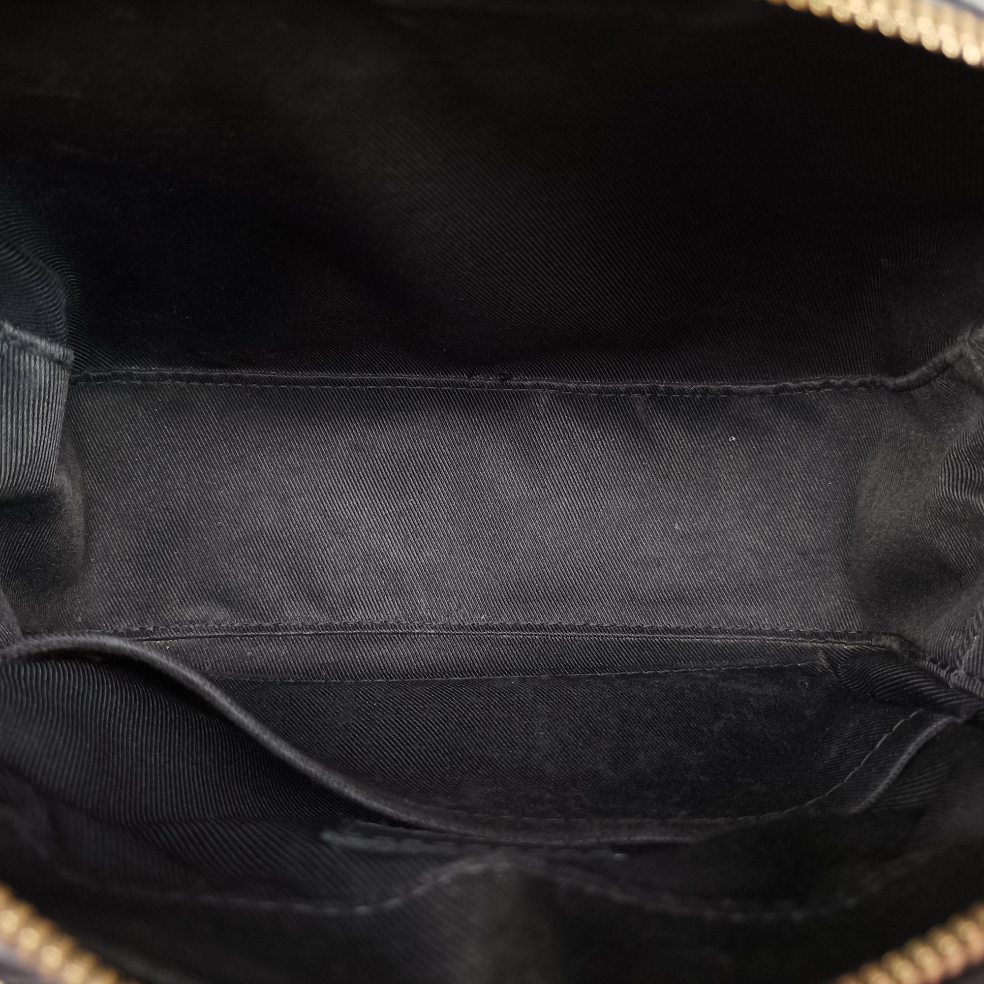 Pre-owned Louis Vuitton SANTA MONICA EBENE×Noir Damier Canvas×Leather N40189 shoulderbag | stylenewstar