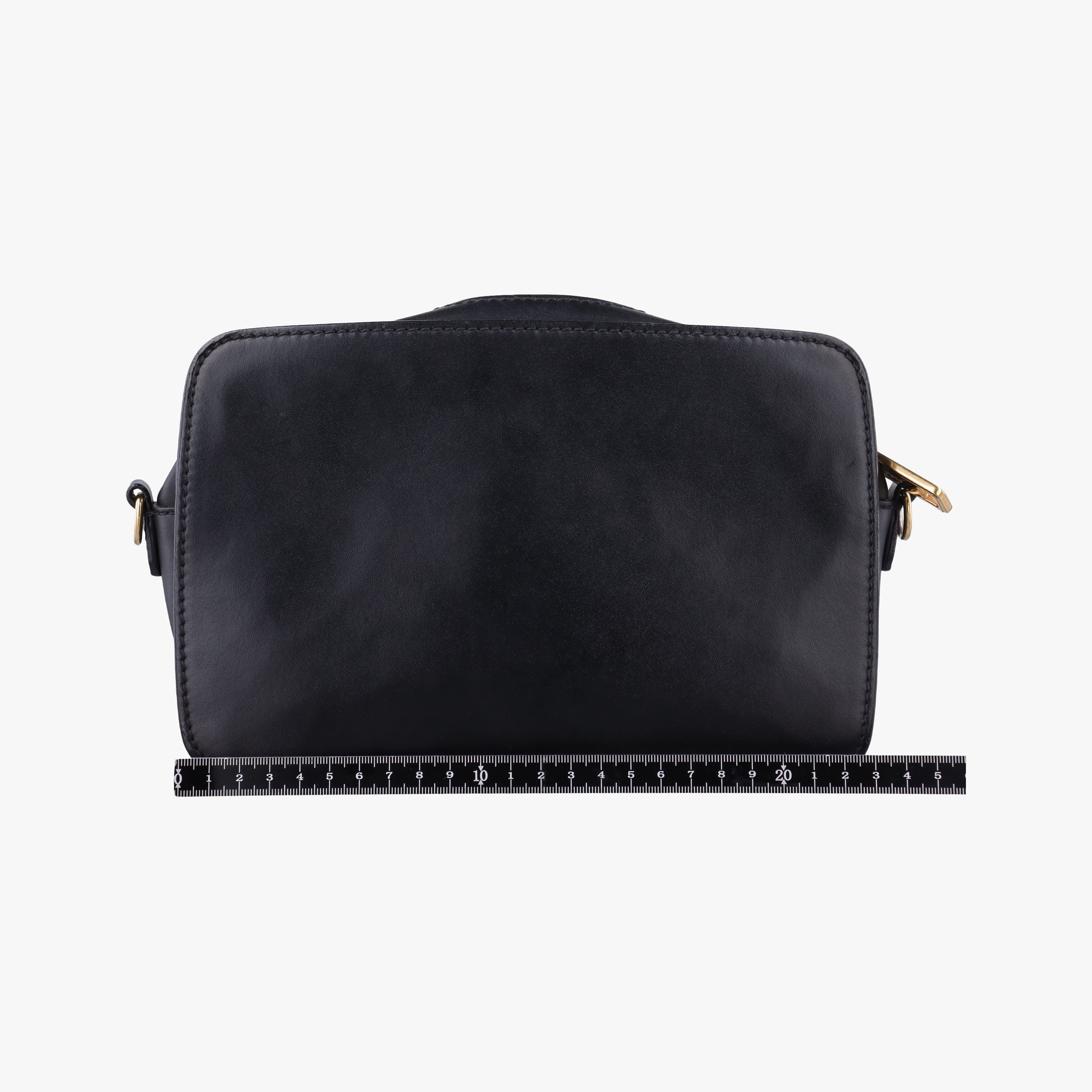 Pre-owned Fendi Monster Camera case Black Leather 7VA428 shoulderbag | stylenewstar