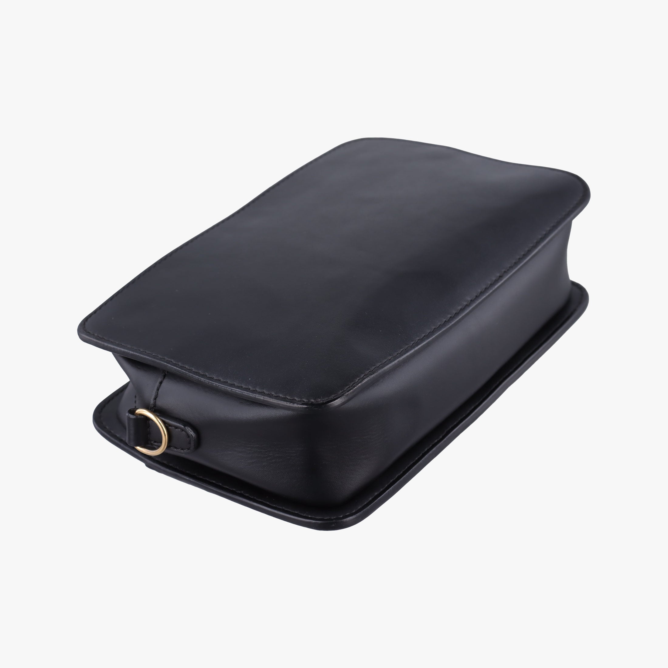 Pre-owned Fendi Monster Camera case Black Leather 7VA428 shoulderbag | stylenewstar