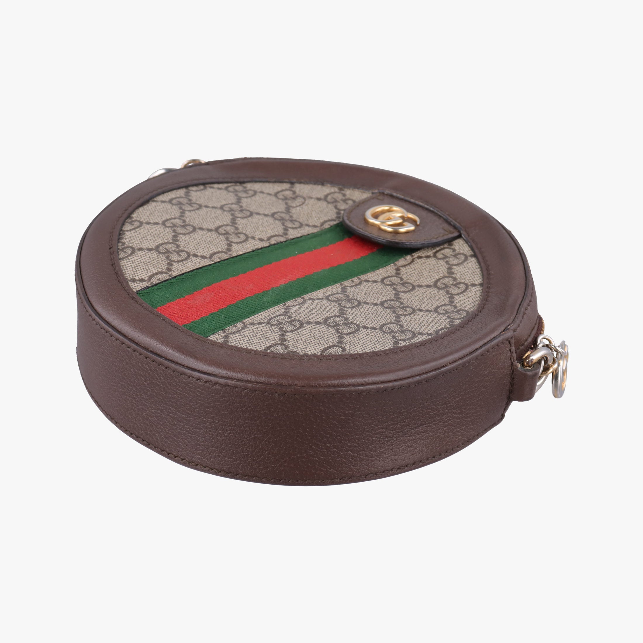 Pre-owned Gucci Ophidia Brown×beige PVC coated canvas×Leather 550618 shoulderbag | stylenewstar