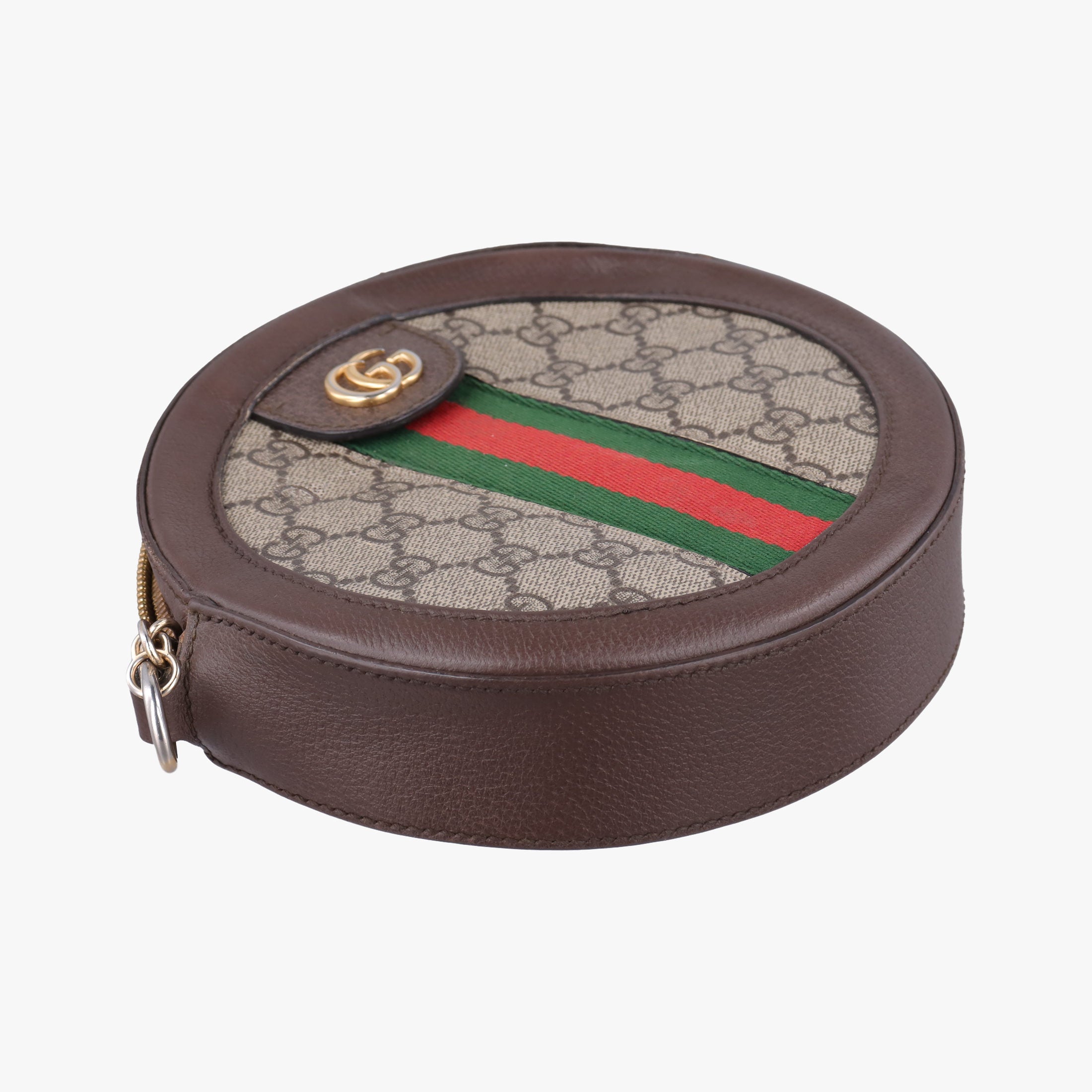 Pre-owned Gucci Ophidia Brown×beige PVC coated canvas×Leather 550618 shoulderbag | stylenewstar