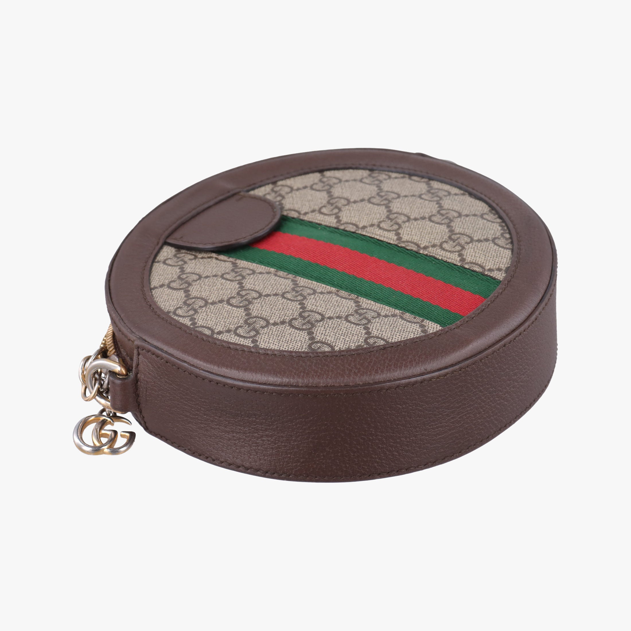 Pre-owned Gucci Ophidia Brown×beige PVC coated canvas×Leather 550618 shoulderbag | stylenewstar