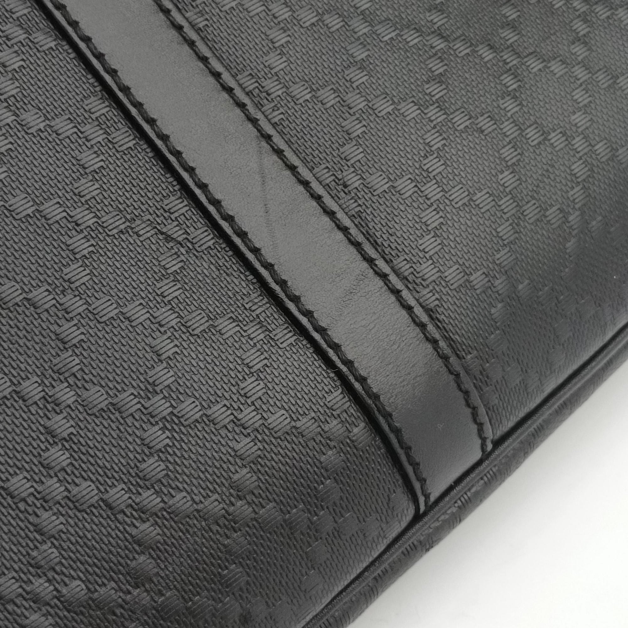 Pre-owned Gucci Diamante Black Leather 208463 handbag | stylenewstar