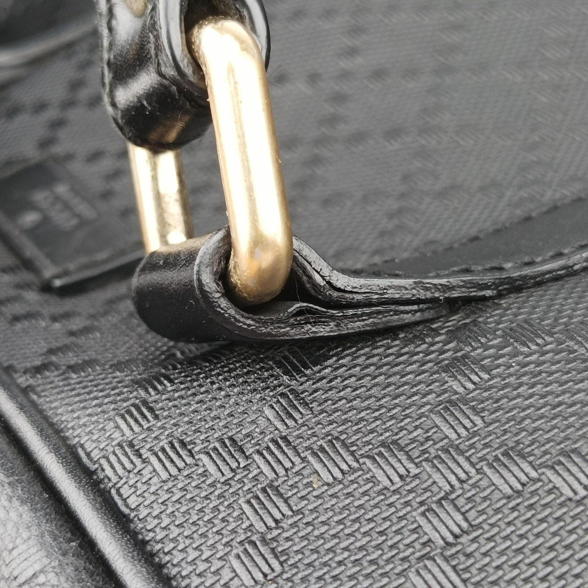 Pre-owned Gucci Diamante Black Leather 208463 handbag | stylenewstar