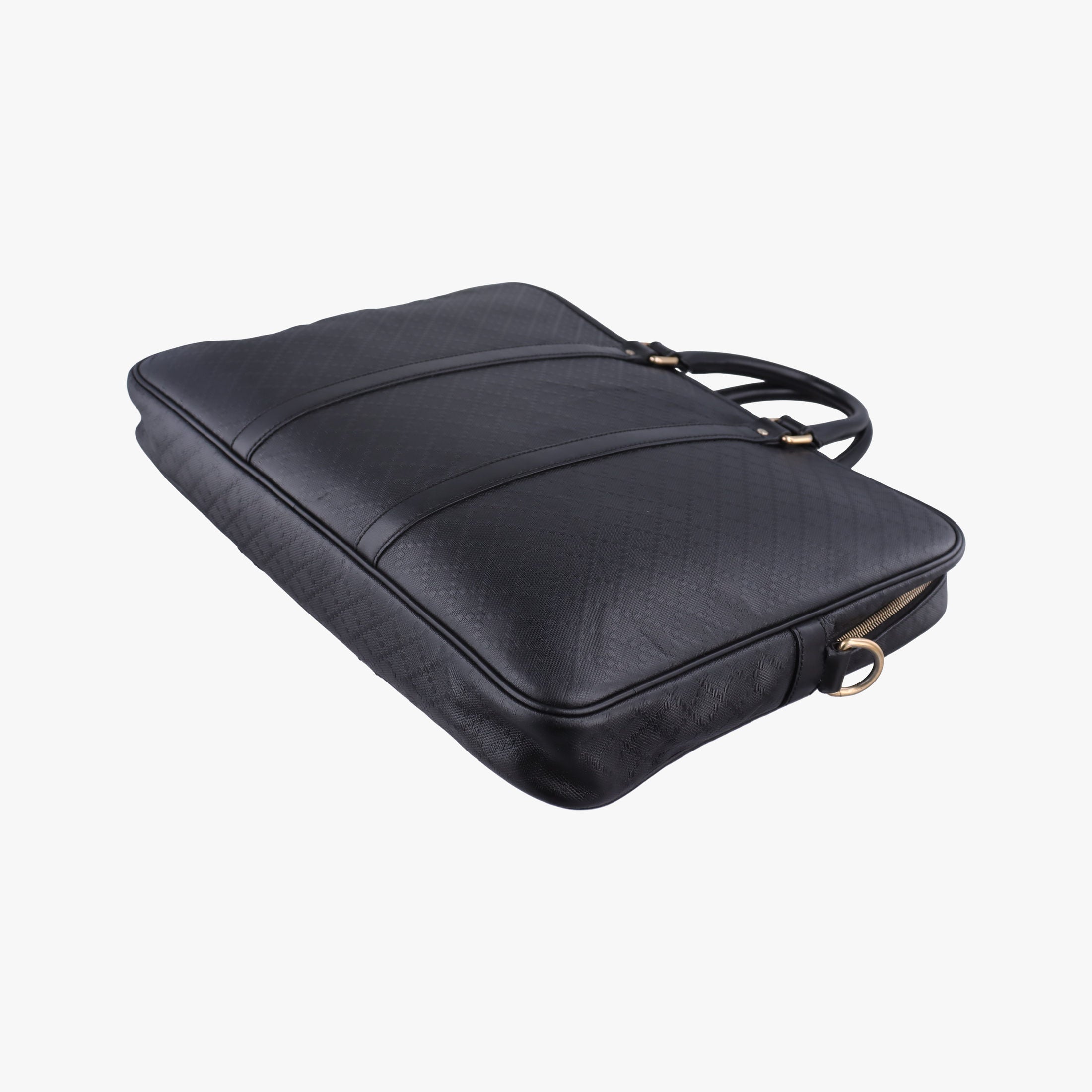 Pre-owned Gucci Diamante Black Leather 208463 handbag | stylenewstar