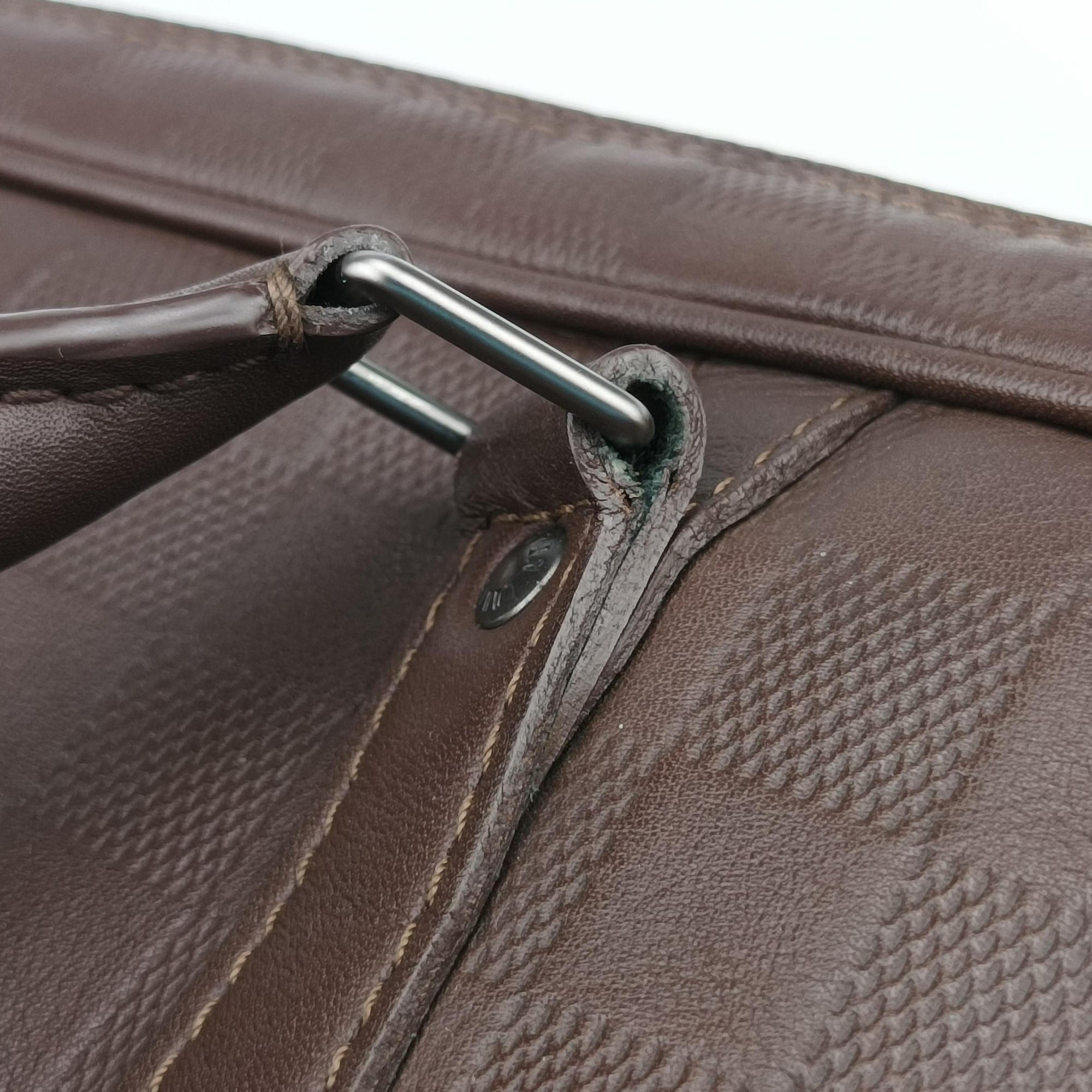 Pre-owned Louis Vuitton Porte-Document Voyage Acajou Damier Infini M30635 handbag | stylenewstar