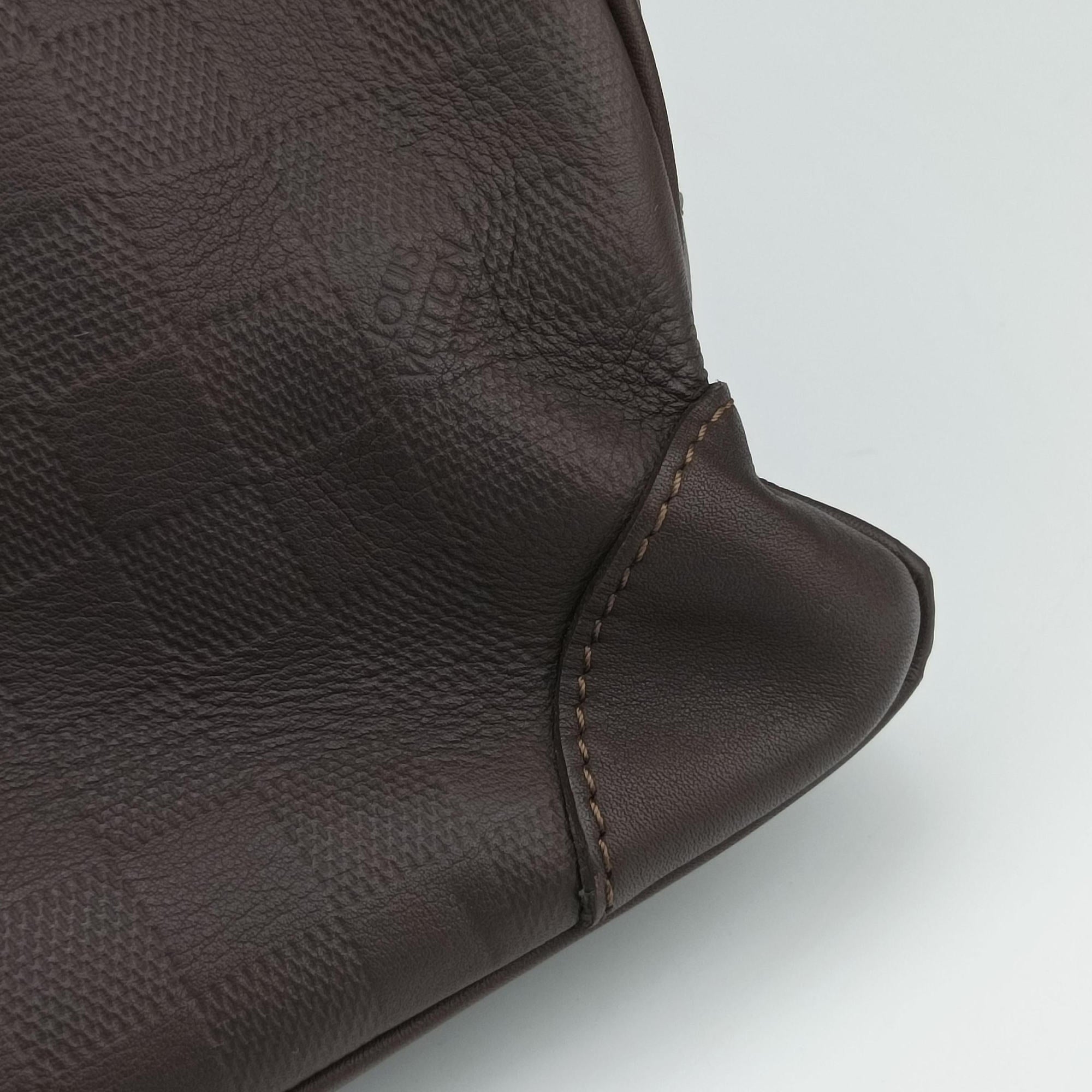 Pre-owned Louis Vuitton Porte-Document Voyage Acajou Damier Infini M30635 handbag | stylenewstar