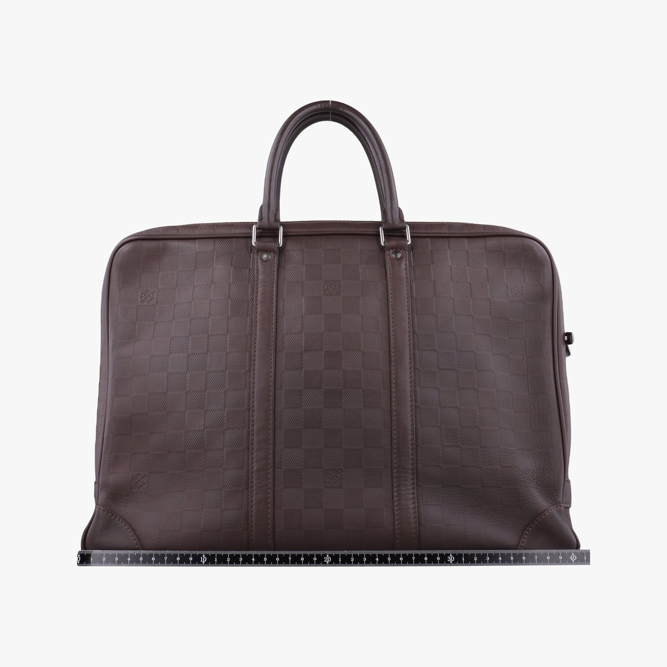Pre-owned Louis Vuitton Porte-Document Voyage Acajou Damier Infini M30635 handbag | stylenewstar