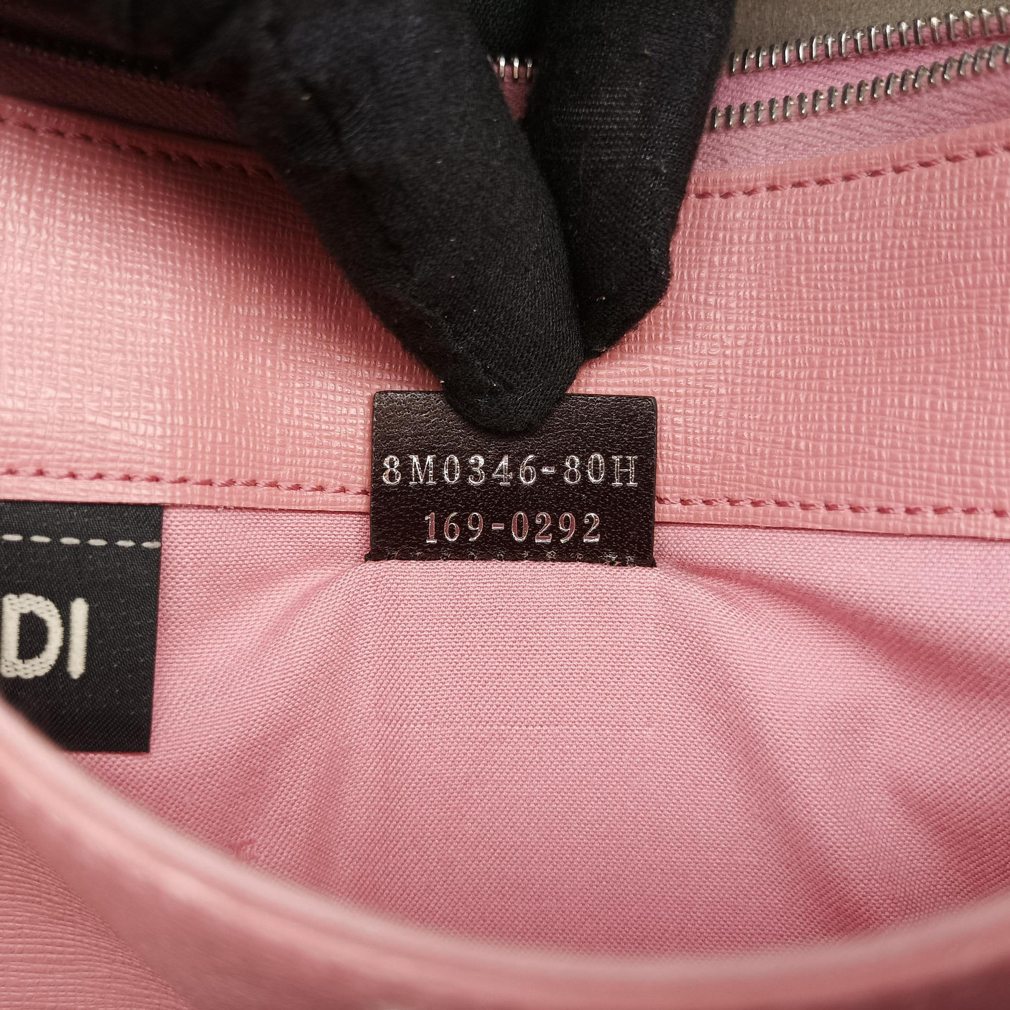Pre-owned Fendi Monster Eyes Tube Pink×Red×Gray Leather 8M0346 shoulderbag | stylenewstar