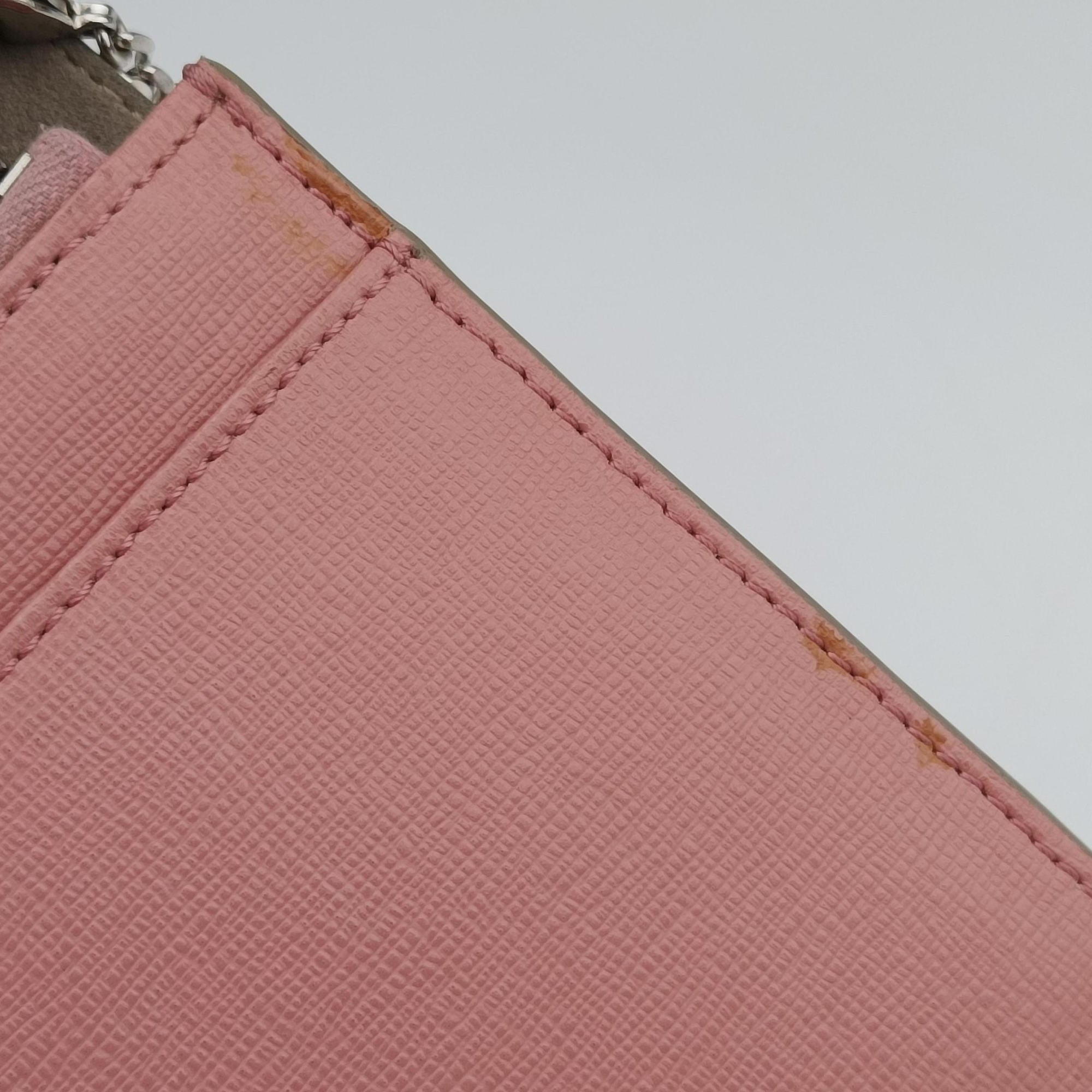 Pre-owned Fendi Monster Eyes Tube Pink×Red×Gray Leather 8M0346 shoulderbag | stylenewstar