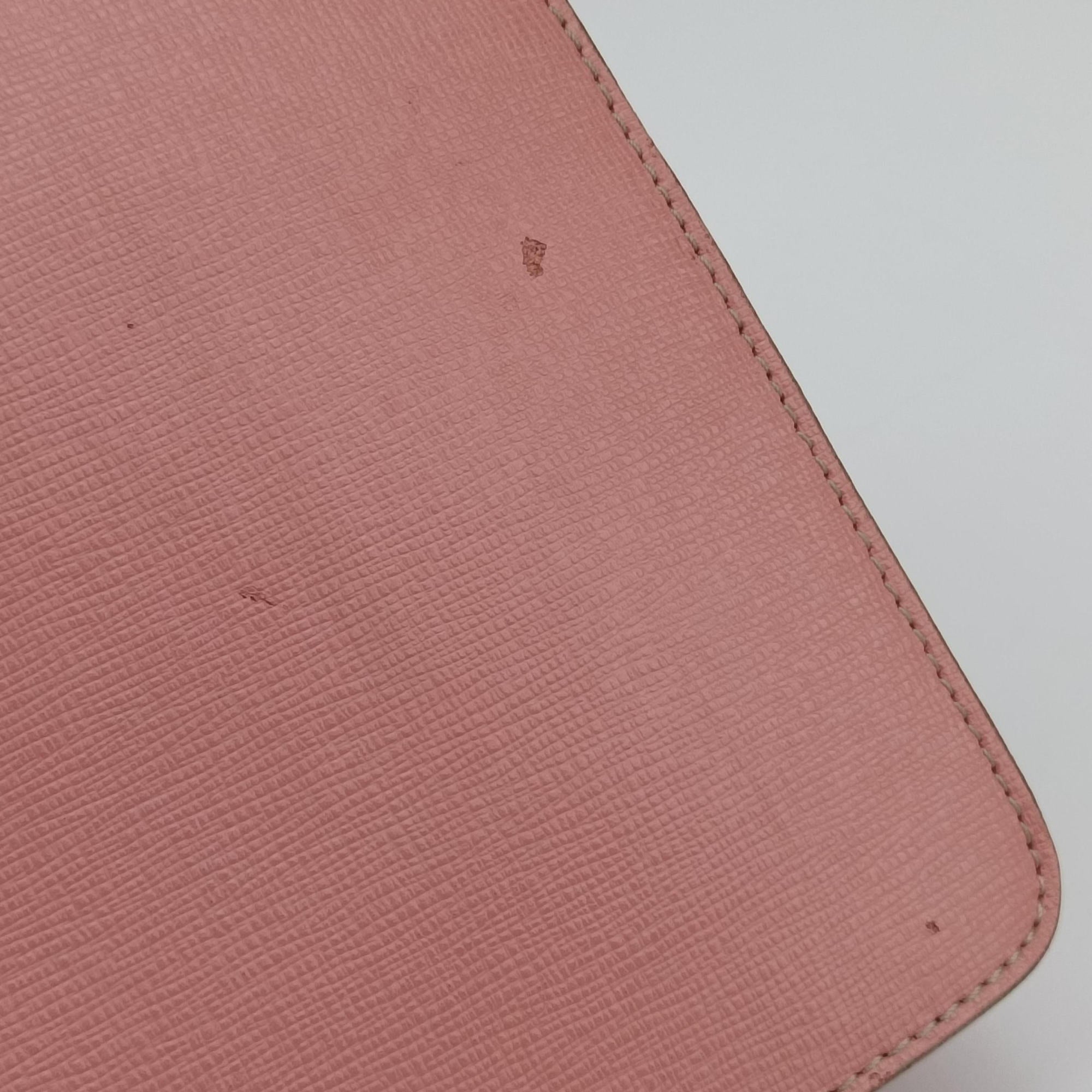 Pre-owned Fendi Monster Eyes Tube Pink×Red×Gray Leather 8M0346 shoulderbag | stylenewstar