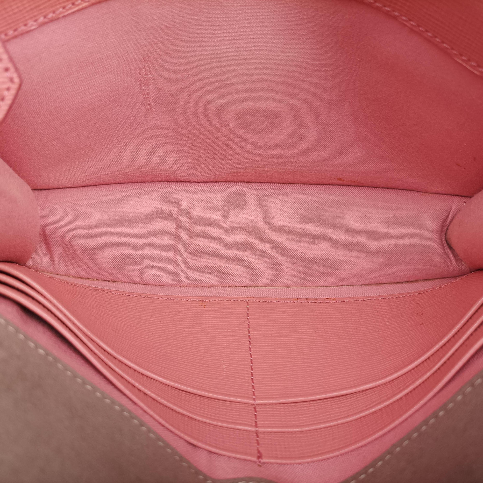 Pre-owned Fendi Monster Eyes Tube Pink×Red×Gray Leather 8M0346 shoulderbag | stylenewstar