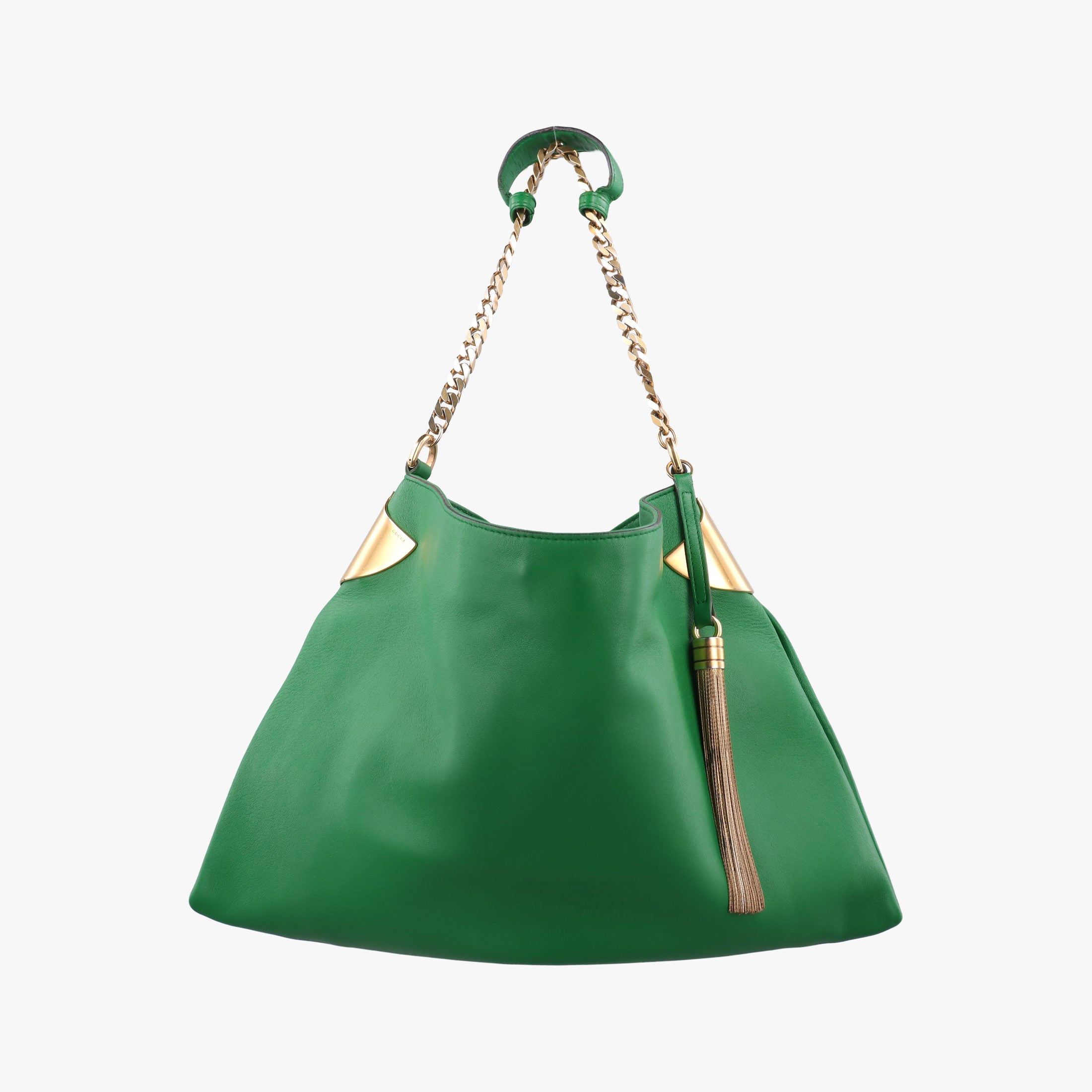 Pre-owned Gucci Large 1970 Green Leather 290682 handbag | stylenewstar