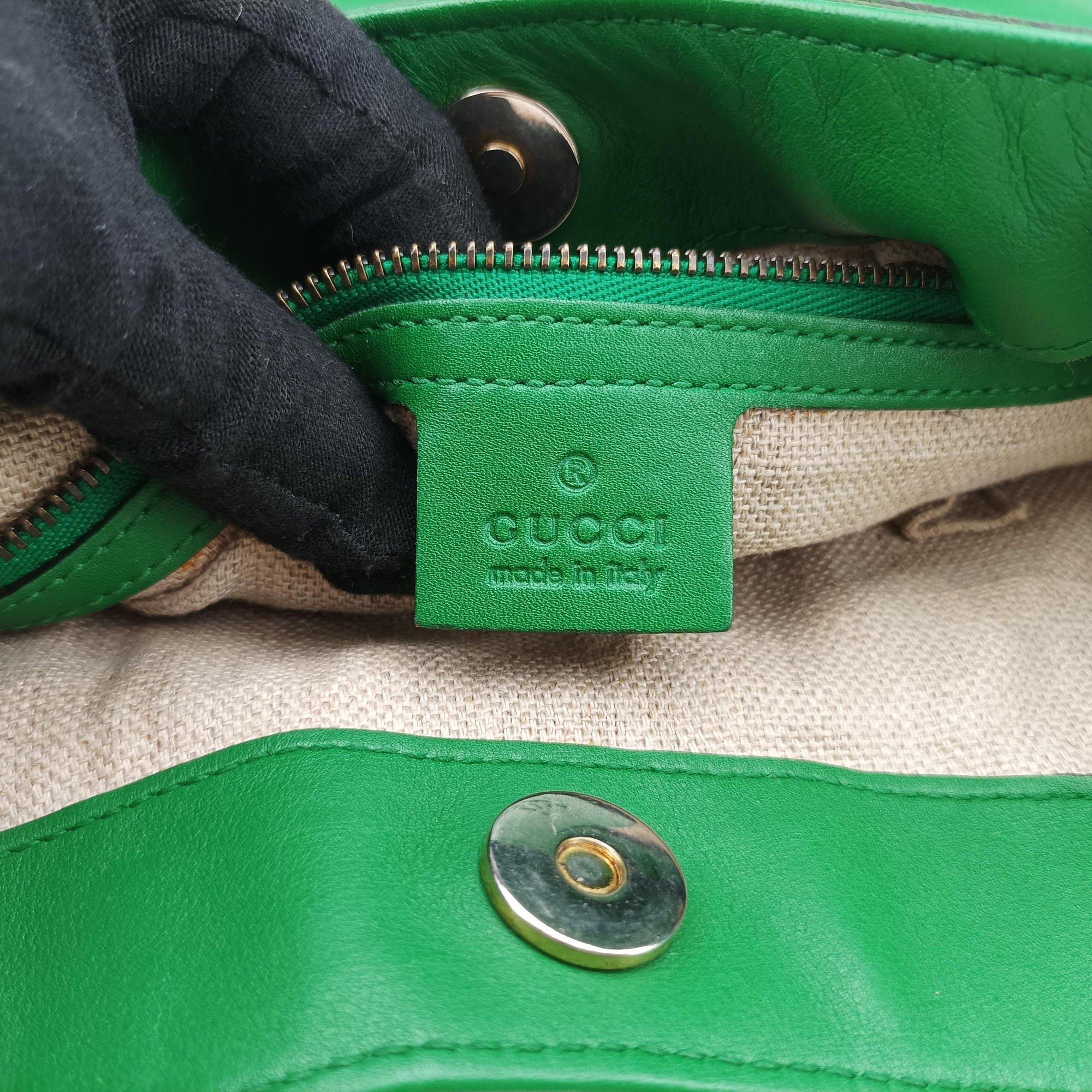Pre-owned Gucci Large 1970 Green Leather 290682 handbag | stylenewstar