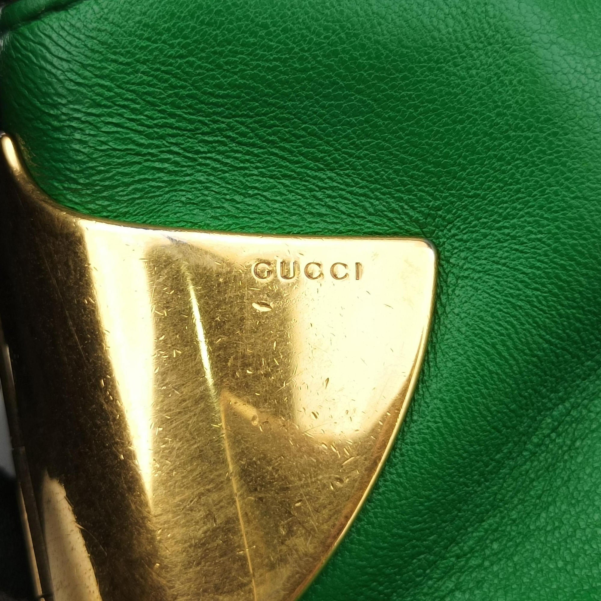 Pre-owned Gucci Large 1970 Green Leather 290682 handbag | stylenewstar