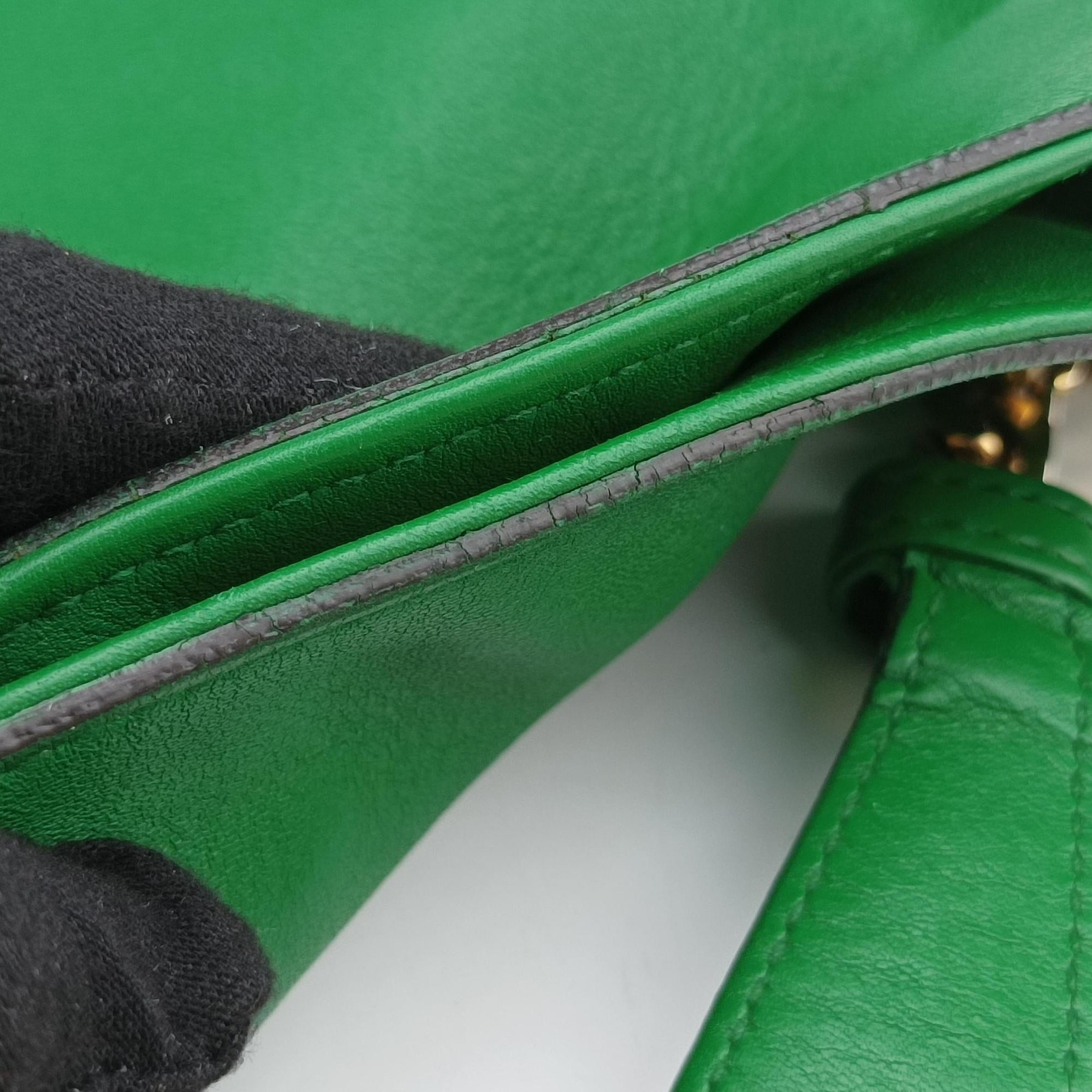 Pre-owned Gucci Large 1970 Green Leather 290682 handbag | stylenewstar