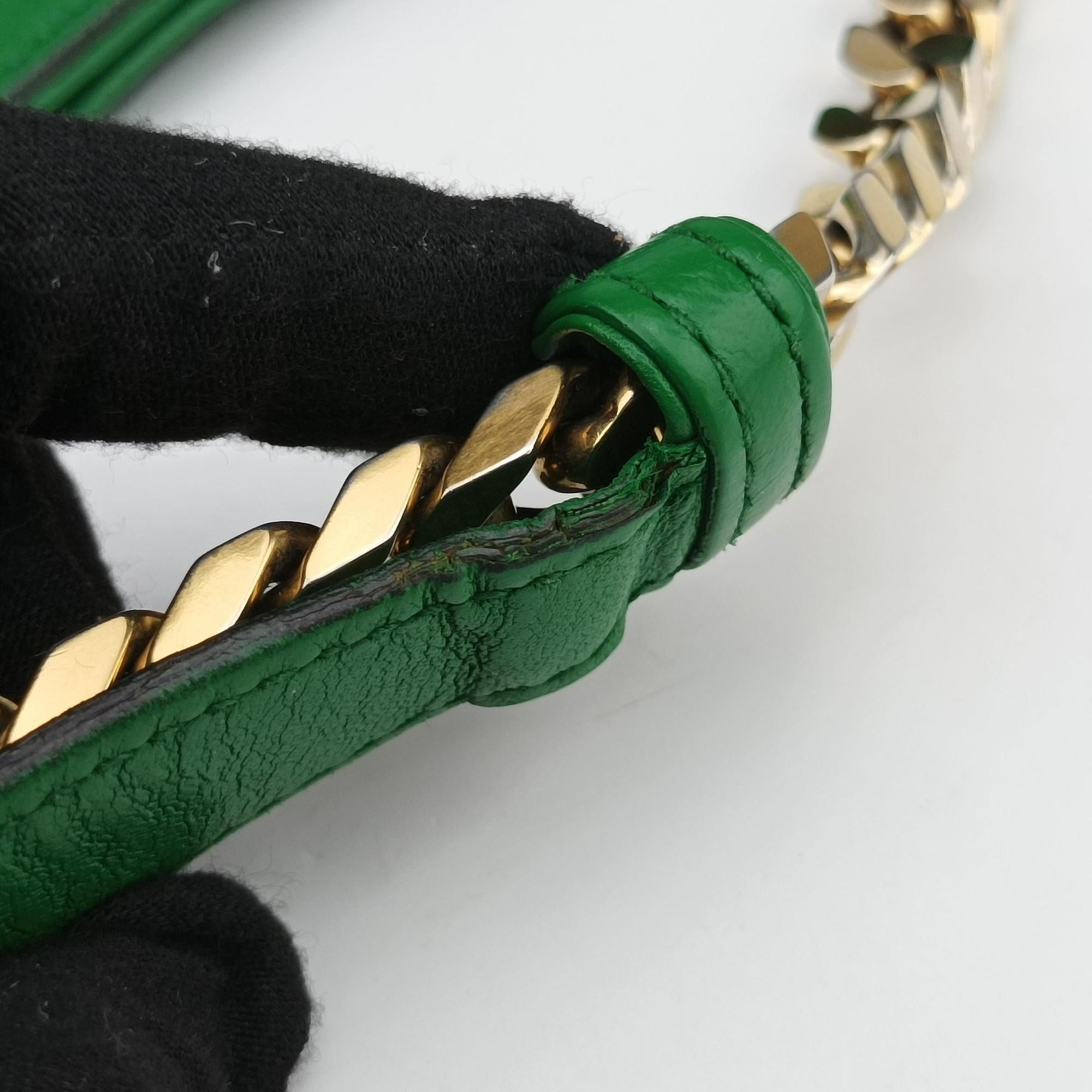 Pre-owned Gucci Large 1970 Green Leather 290682 handbag | stylenewstar
