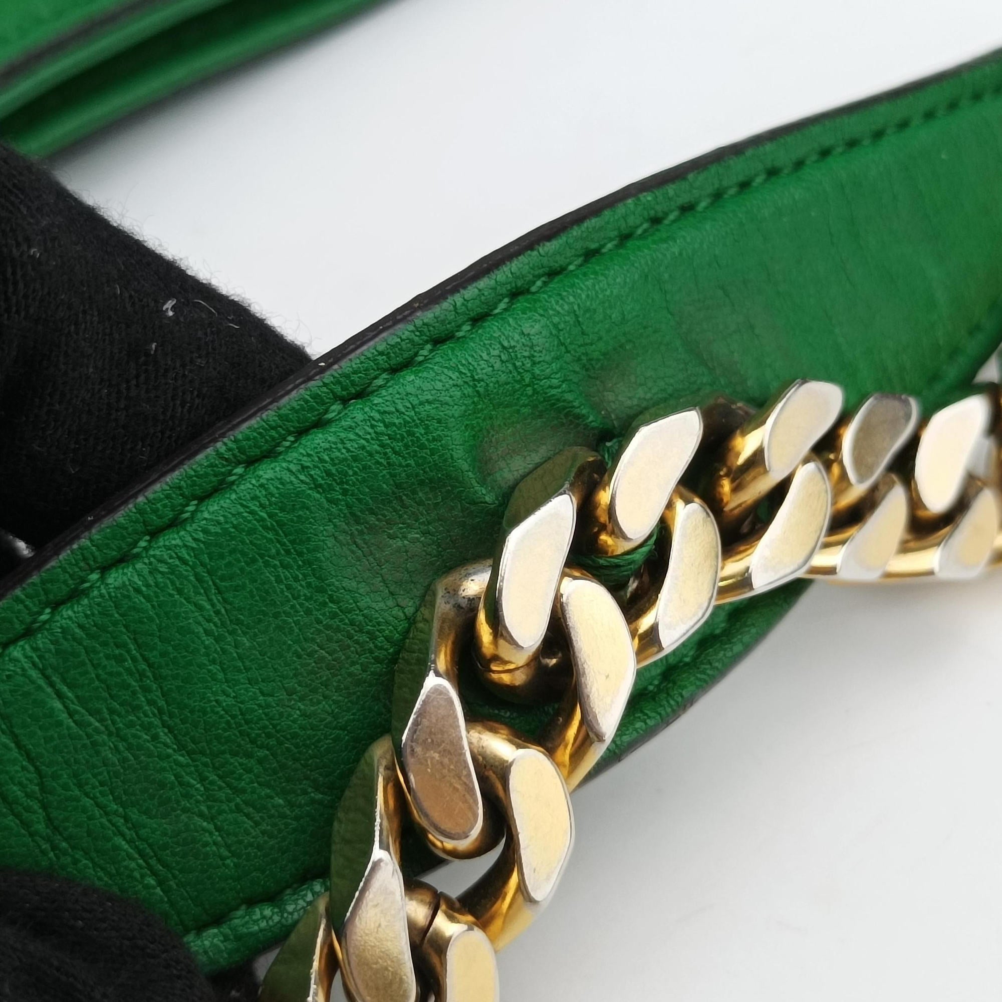 Pre-owned Gucci Large 1970 Green Leather 290682 handbag | stylenewstar