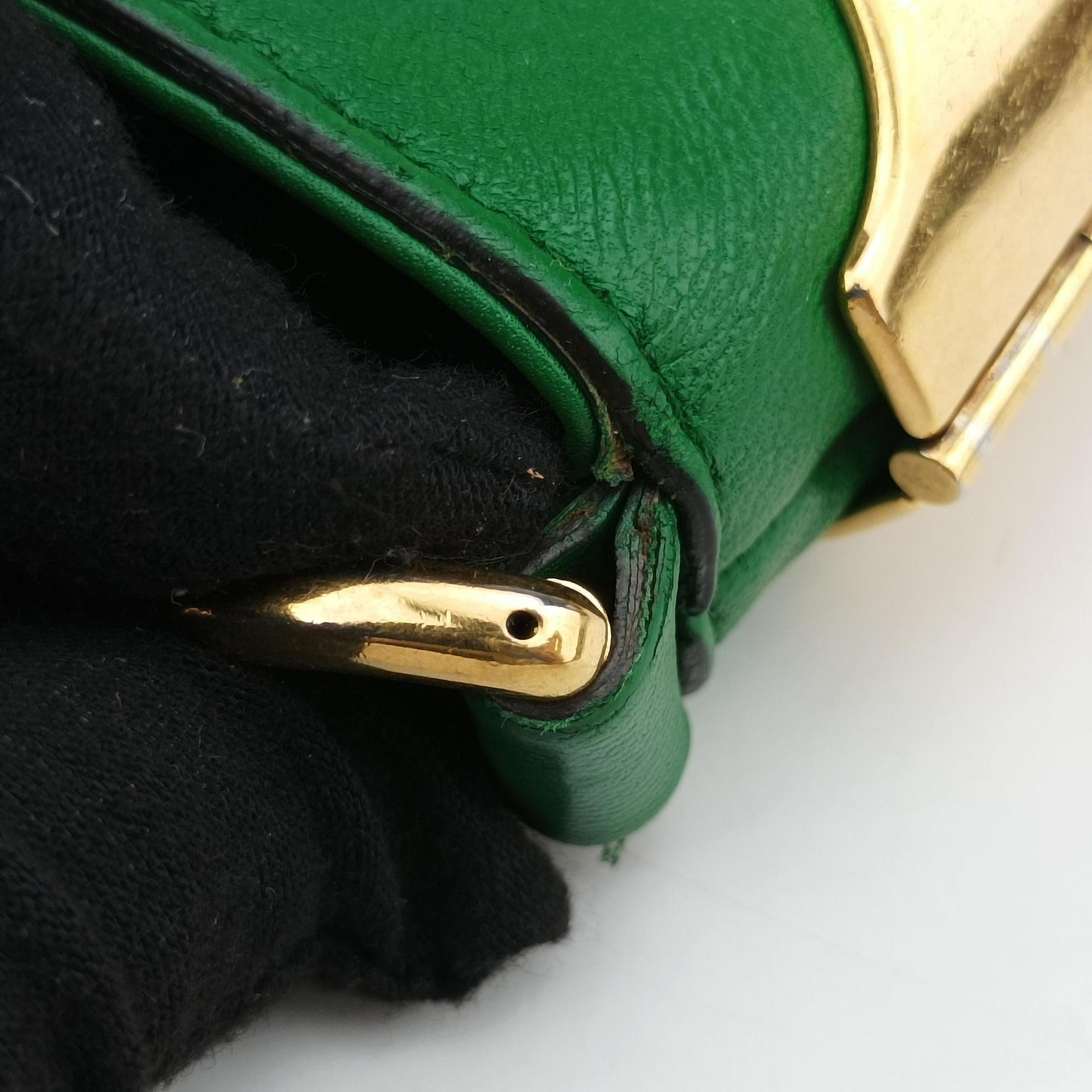 Pre-owned Gucci Large 1970 Green Leather 290682 handbag | stylenewstar