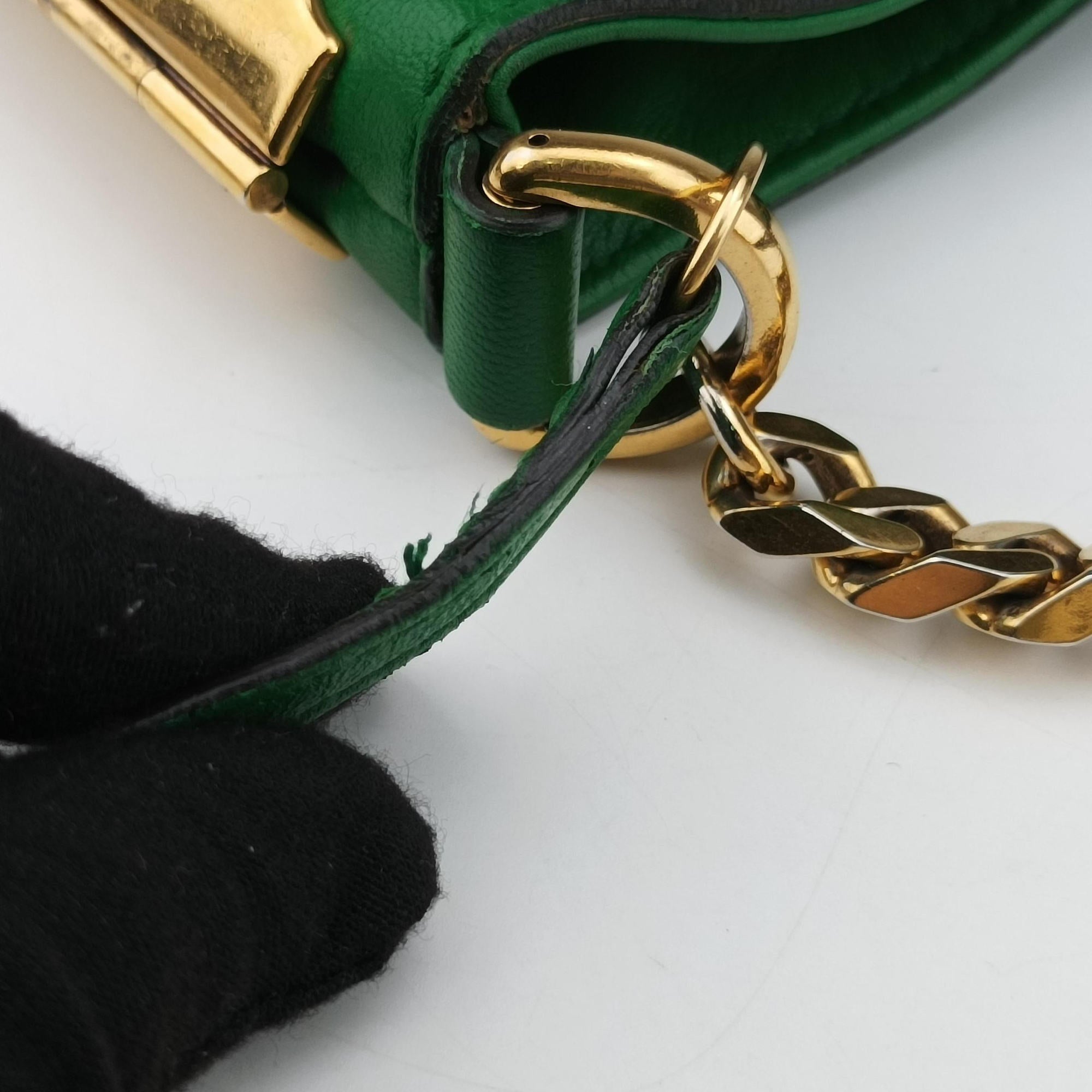 Pre-owned Gucci Large 1970 Green Leather 290682 handbag | stylenewstar