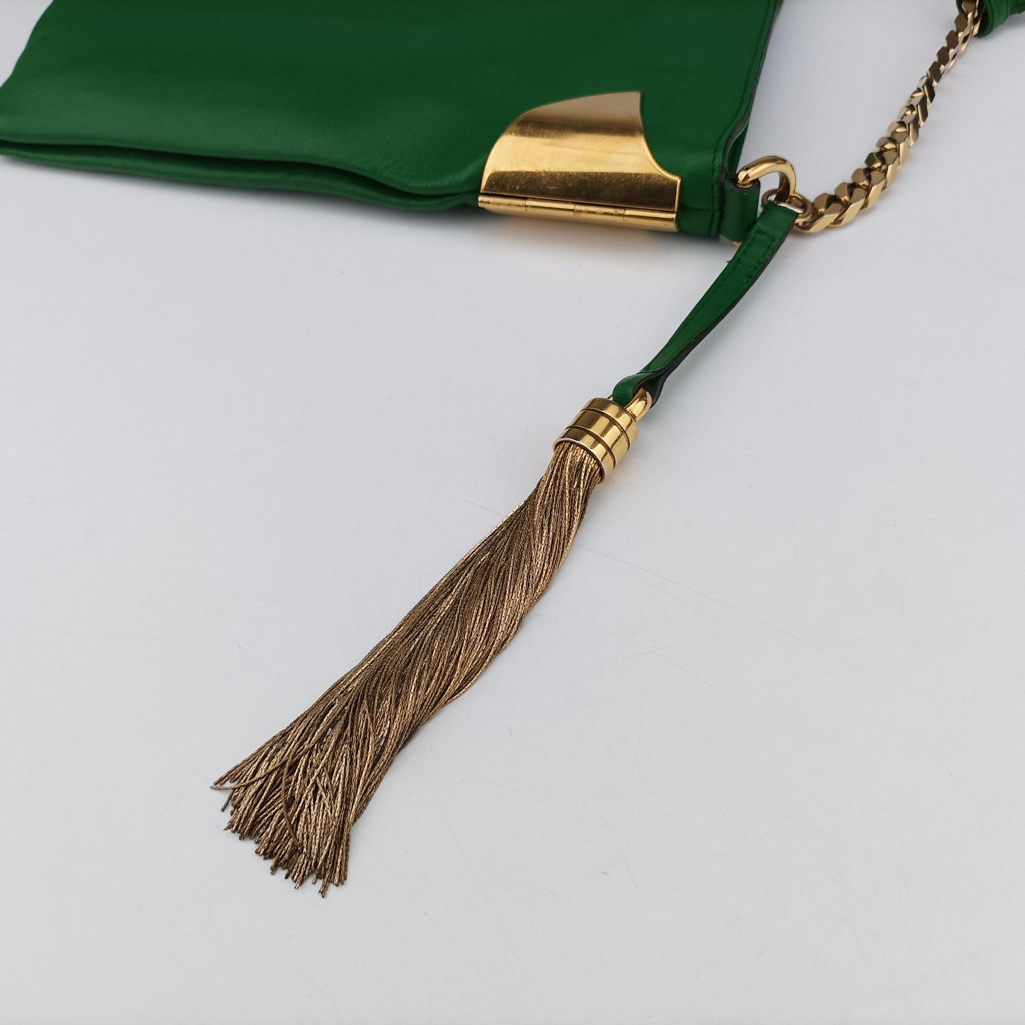 Pre-owned Gucci Large 1970 Green Leather 290682 handbag | stylenewstar