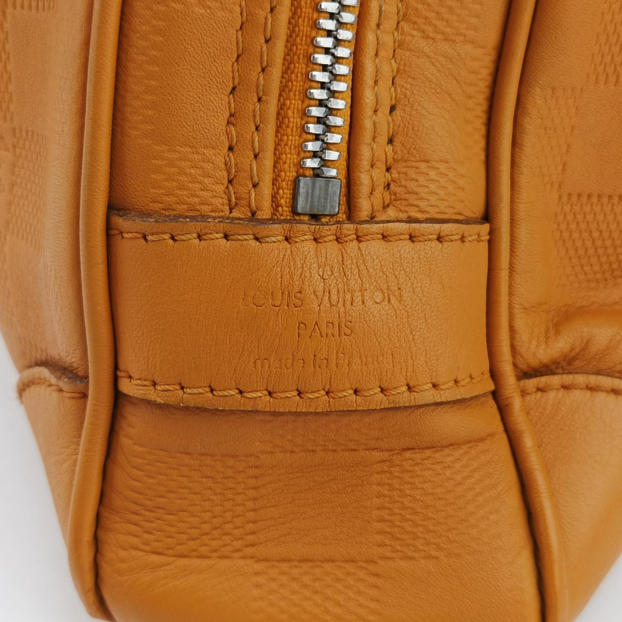 Pre-owned Louis Vuitton Porte Documents Voyage SOLAR Damier Infini N41218 handbag | stylenewstar