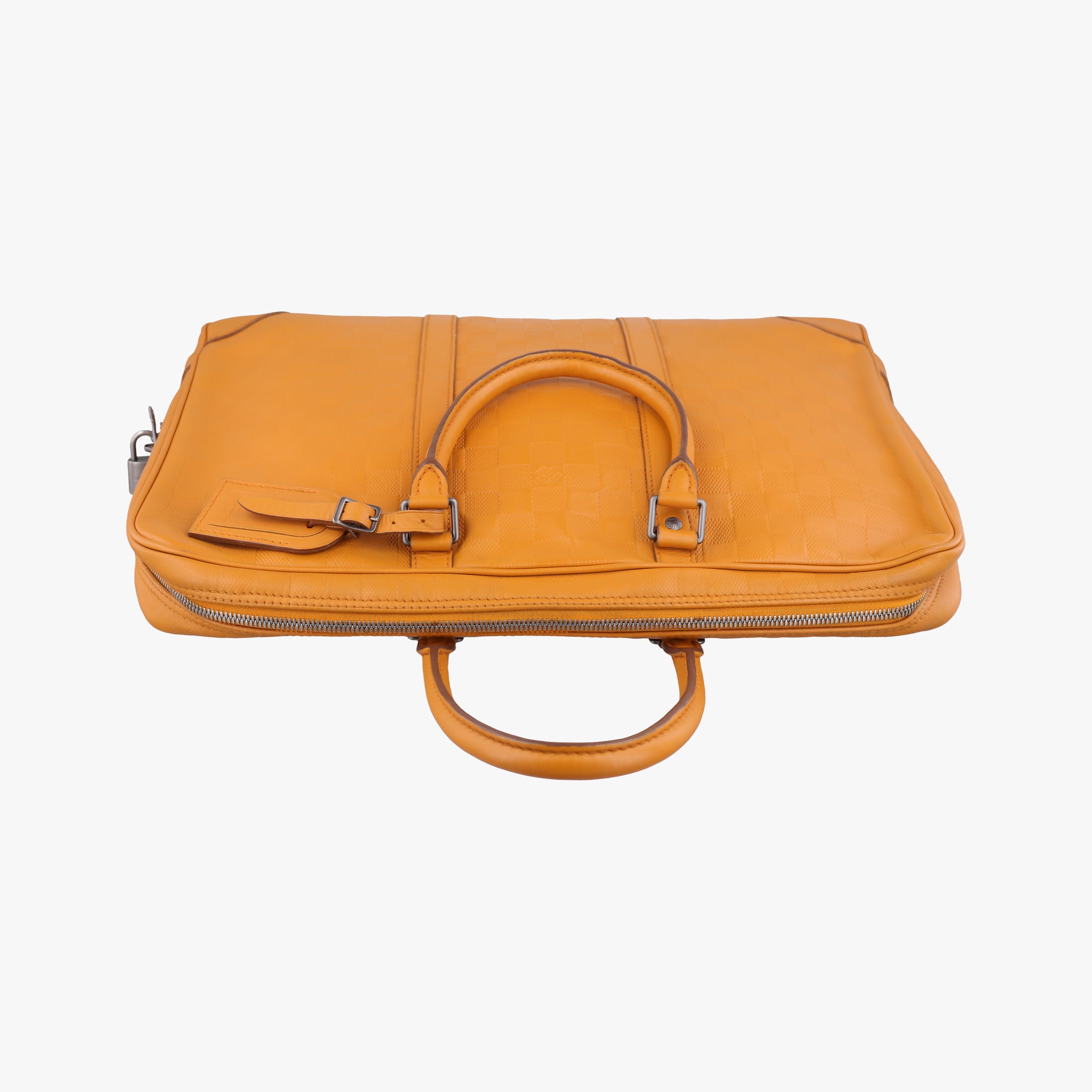 Pre-owned Louis Vuitton Porte Documents Voyage SOLAR Damier Infini N41218 handbag | stylenewstar