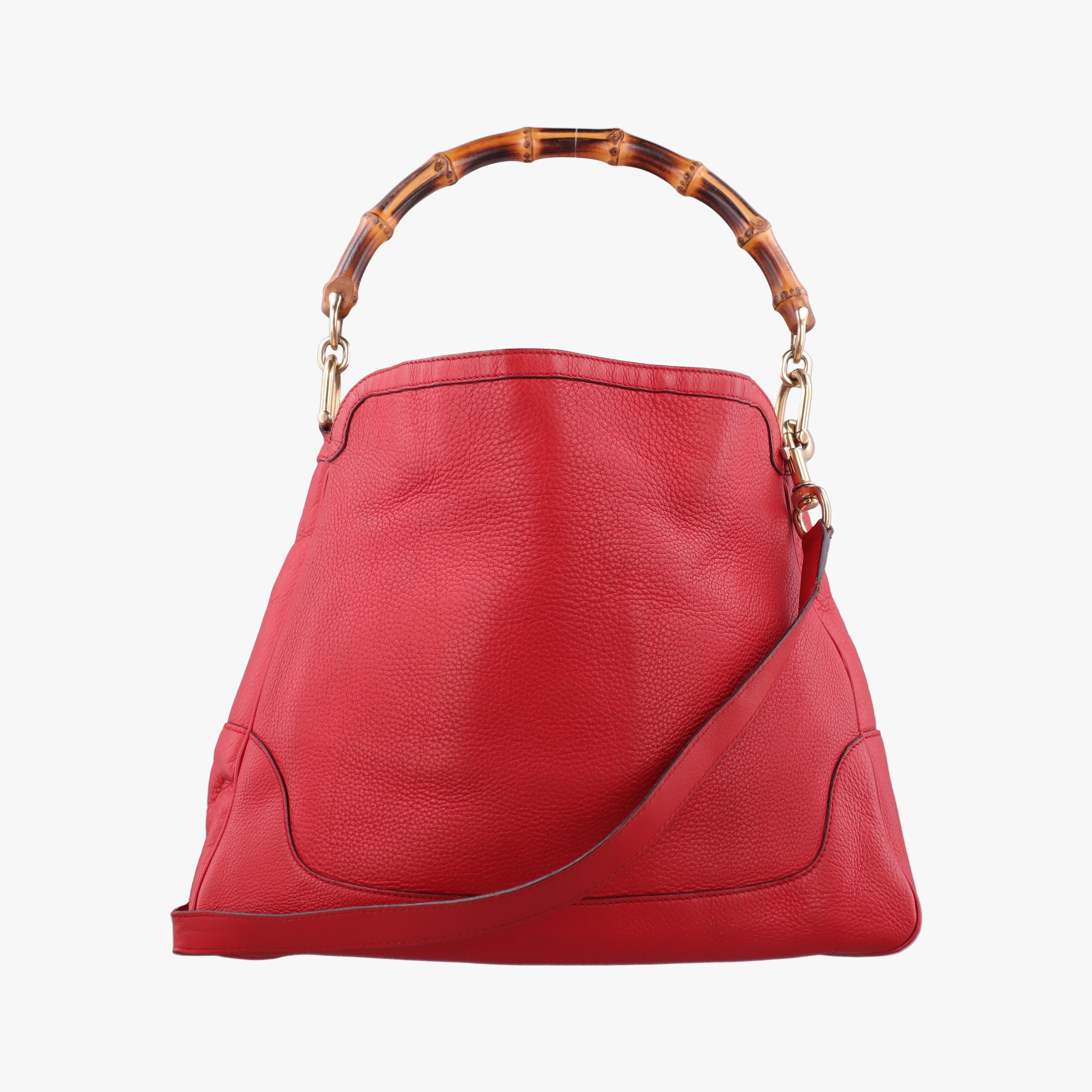 Secondhand Gucci Bamboo Red Leather 282315 shoulderbag | stylenewstar