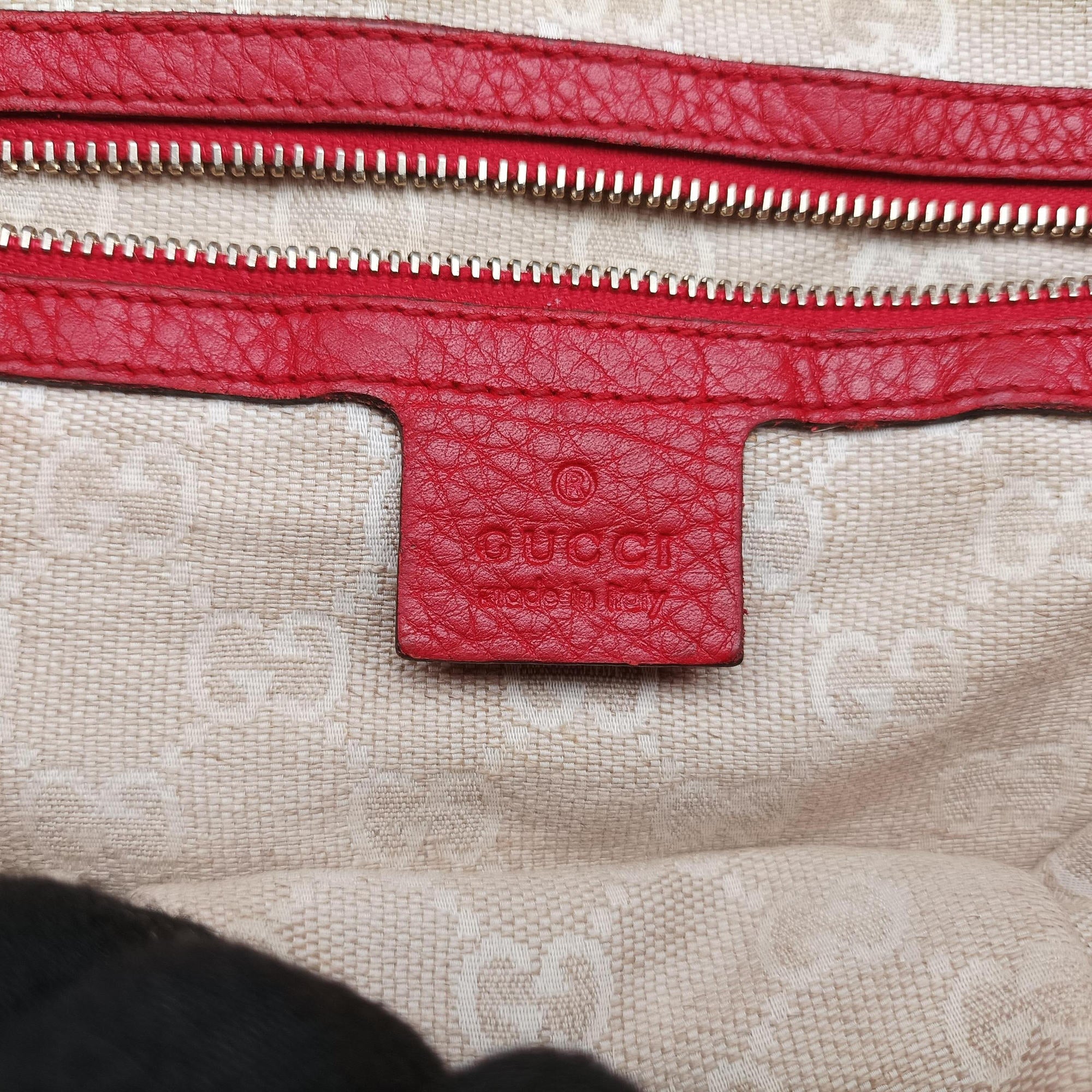 Secondhand Gucci Bamboo Red Leather 282315 shoulderbag | stylenewstar