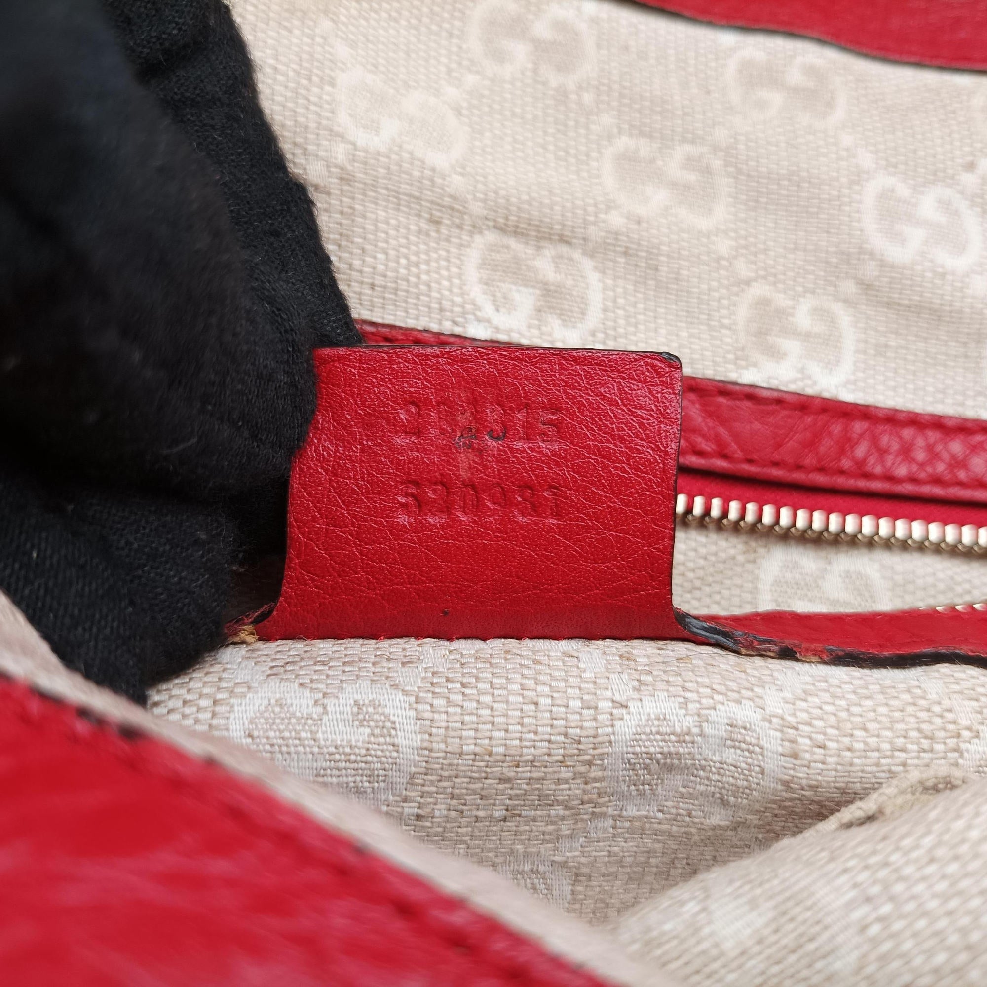 Secondhand Gucci Bamboo Red Leather 282315 shoulderbag | stylenewstar