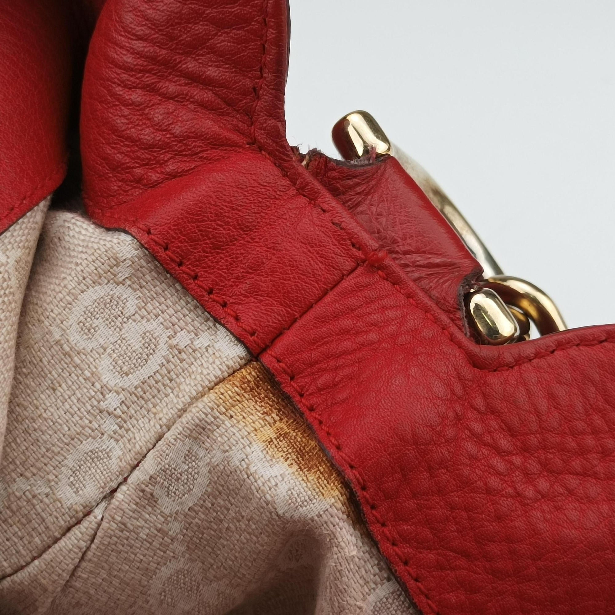 Secondhand Gucci Bamboo Red Leather 282315 shoulderbag | stylenewstar