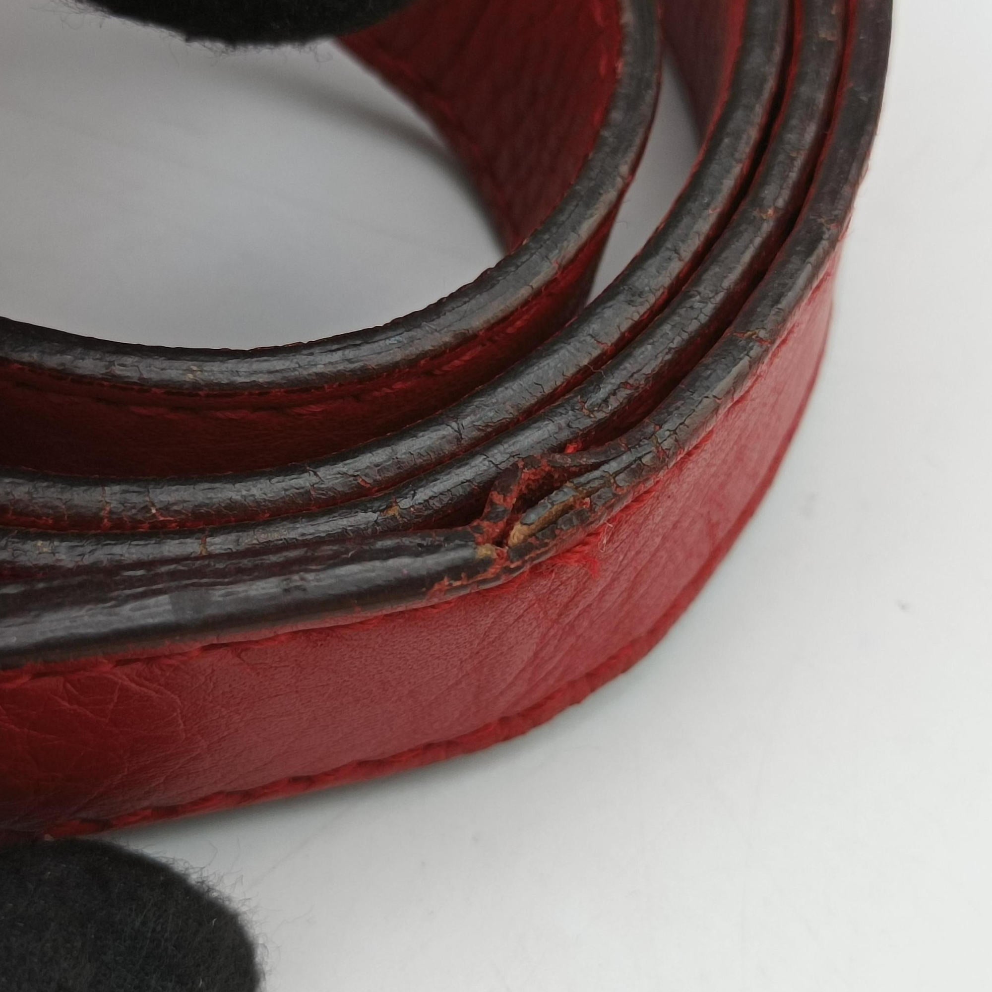 Secondhand Gucci Bamboo Red Leather 282315 shoulderbag | stylenewstar