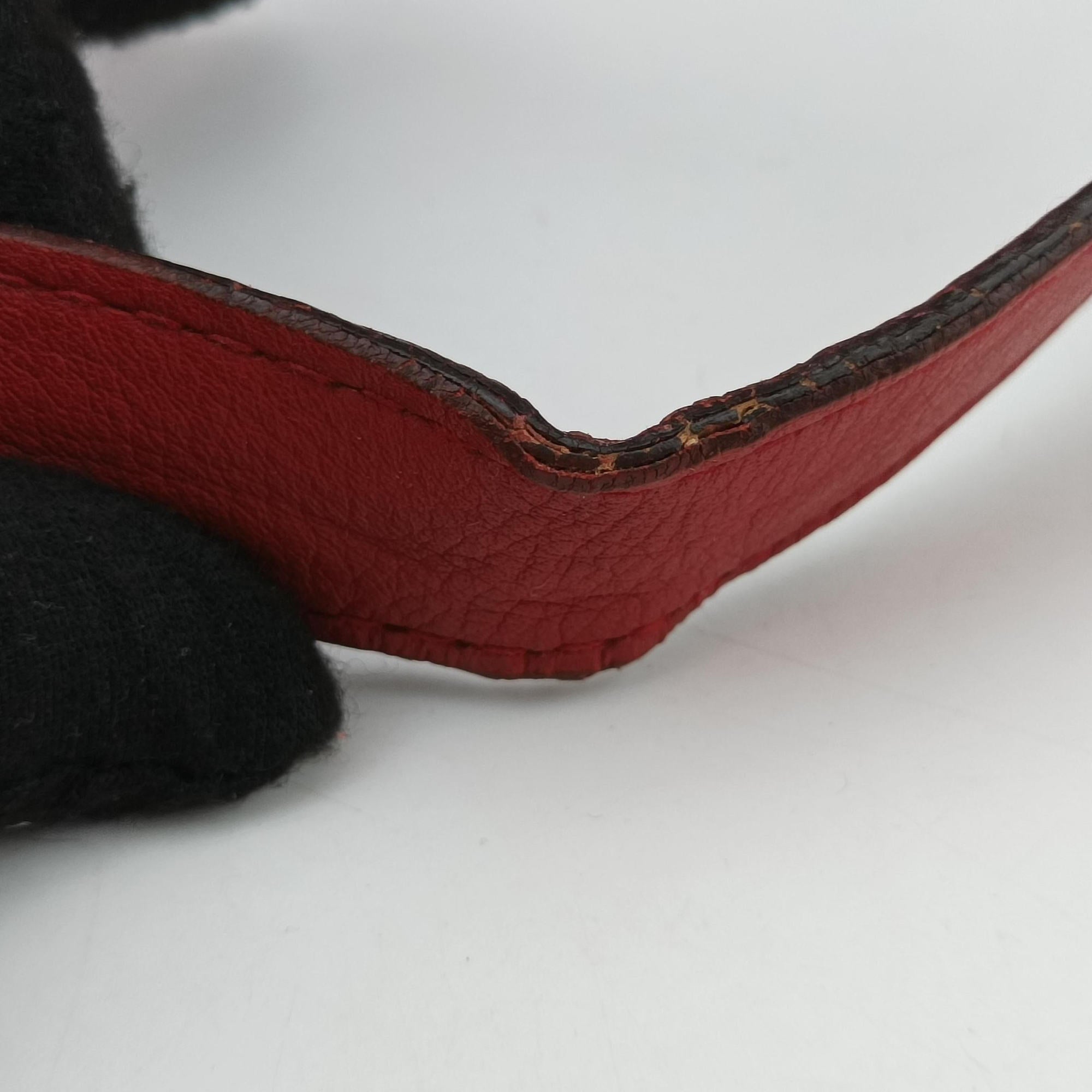 Secondhand Gucci Bamboo Red Leather 282315 shoulderbag | stylenewstar