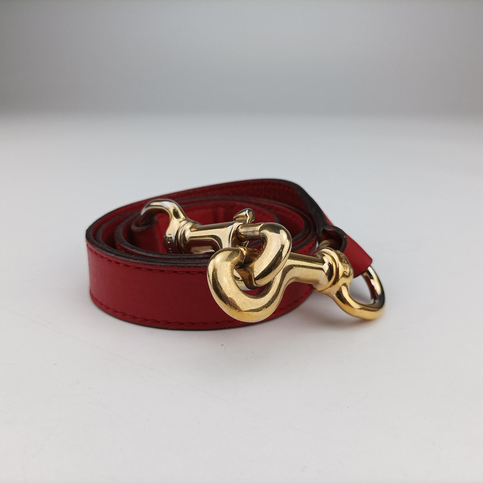 Secondhand Gucci Bamboo Red Leather 282315 shoulderbag | stylenewstar