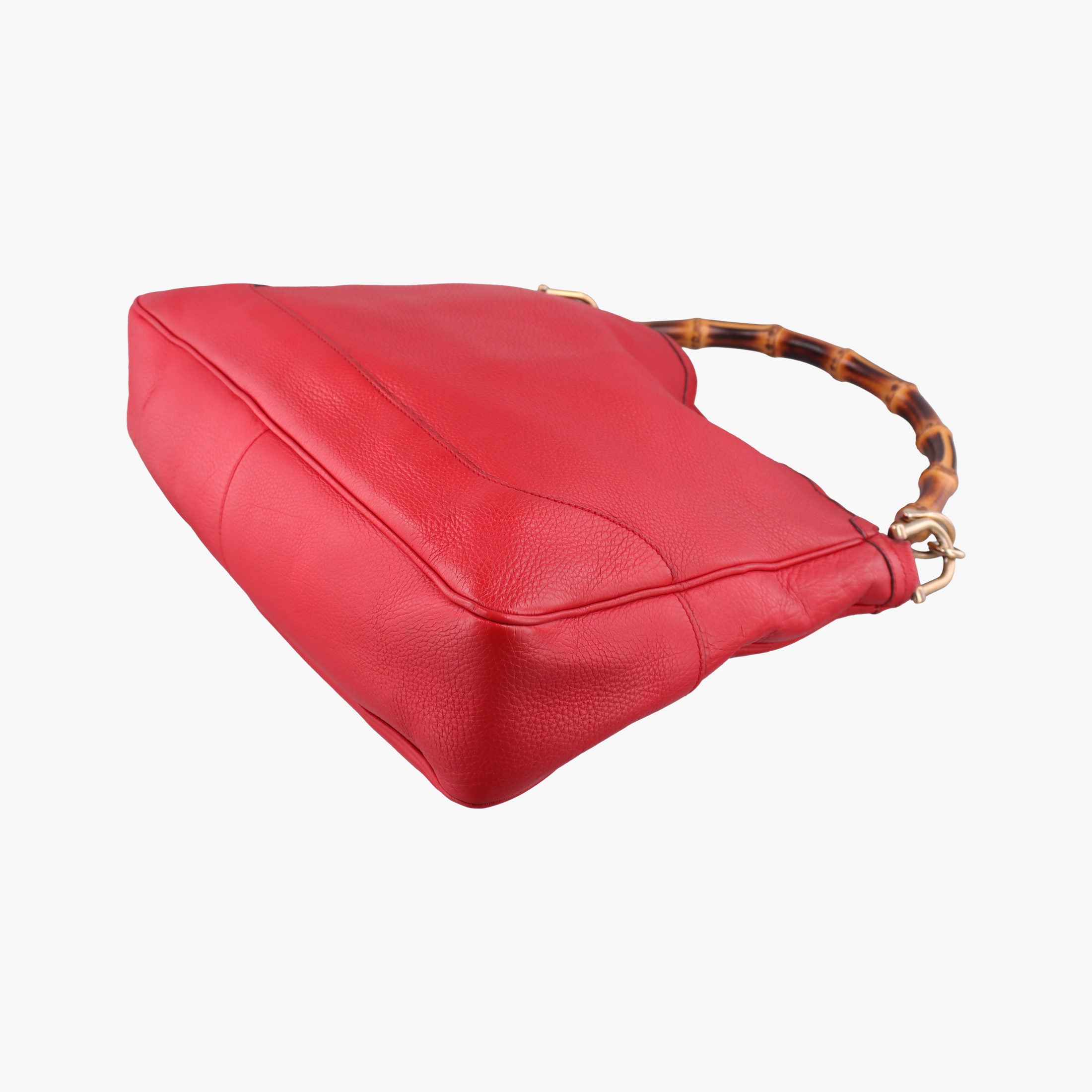 Secondhand Gucci Bamboo Red Leather 282315 shoulderbag | stylenewstar