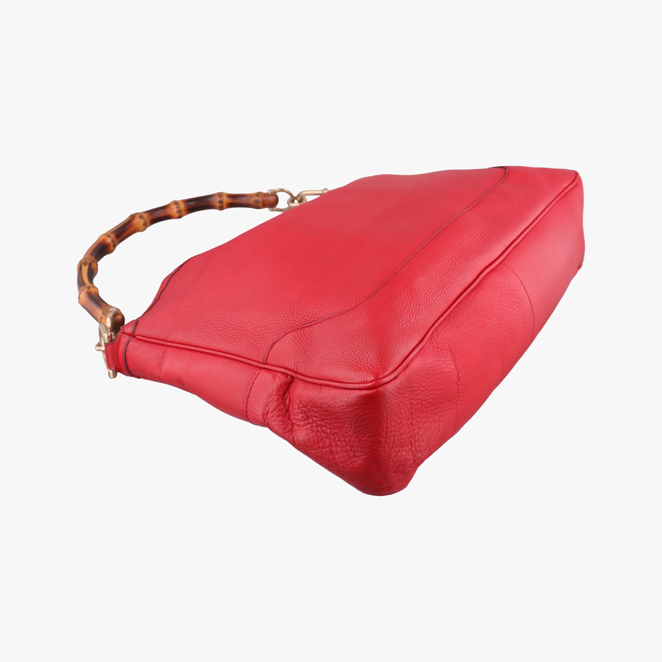 Secondhand Gucci Bamboo Red Leather 282315 shoulderbag | stylenewstar