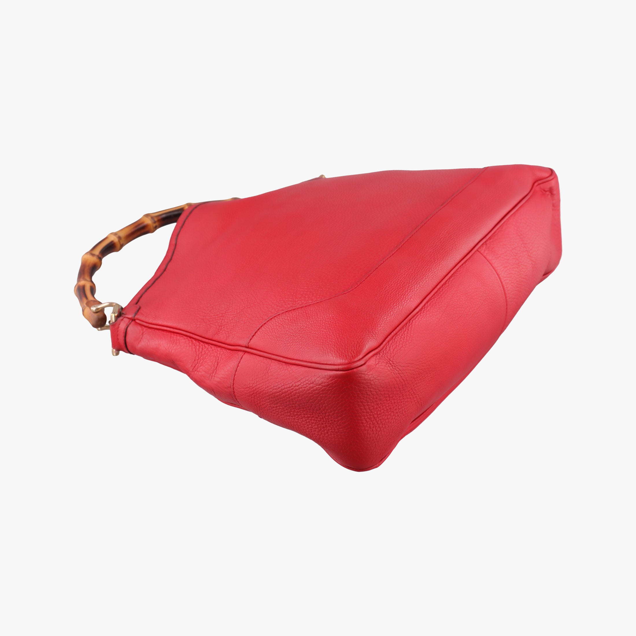 Secondhand Gucci Bamboo Red Leather 282315 shoulderbag | stylenewstar