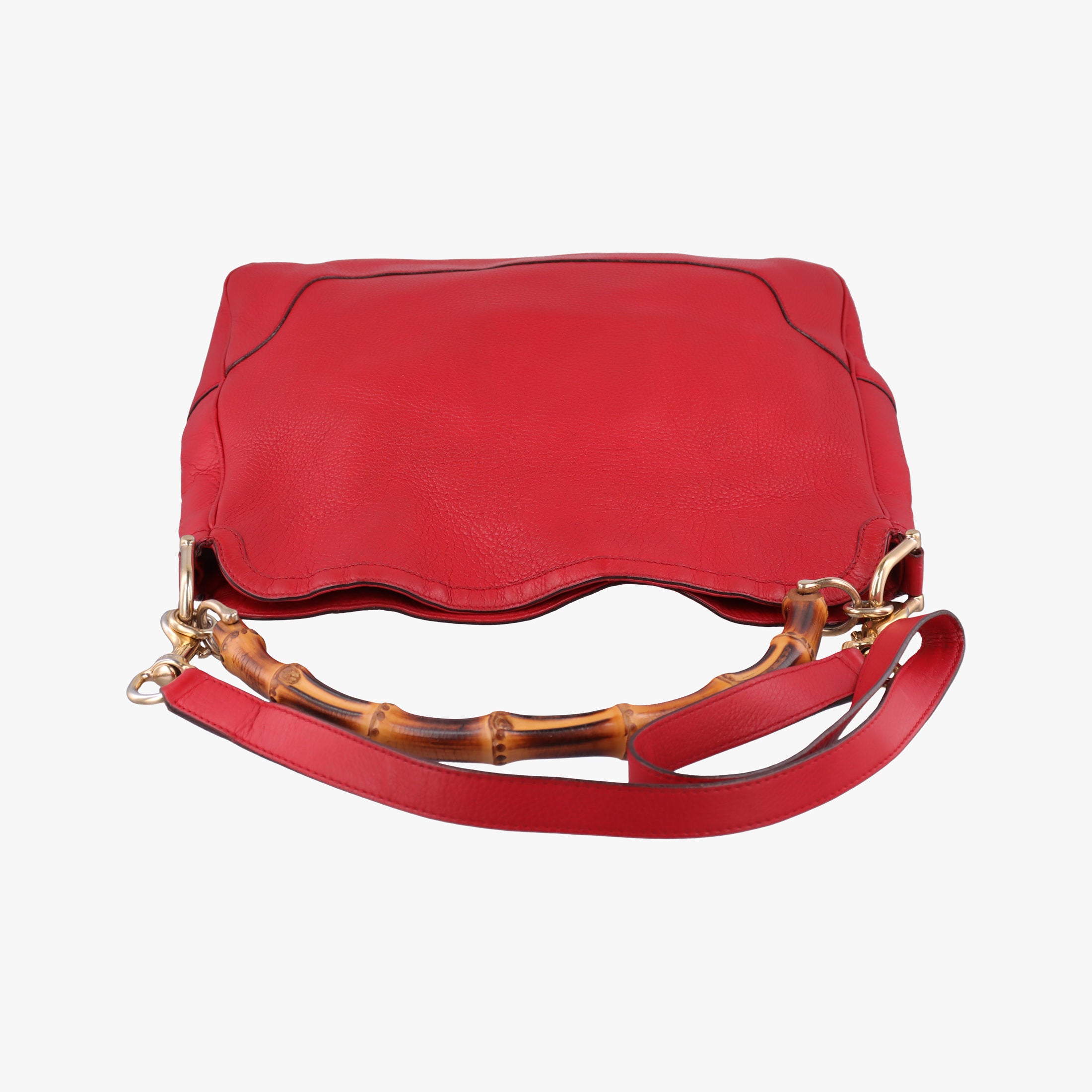 Secondhand Gucci Bamboo Red Leather 282315 shoulderbag | stylenewstar